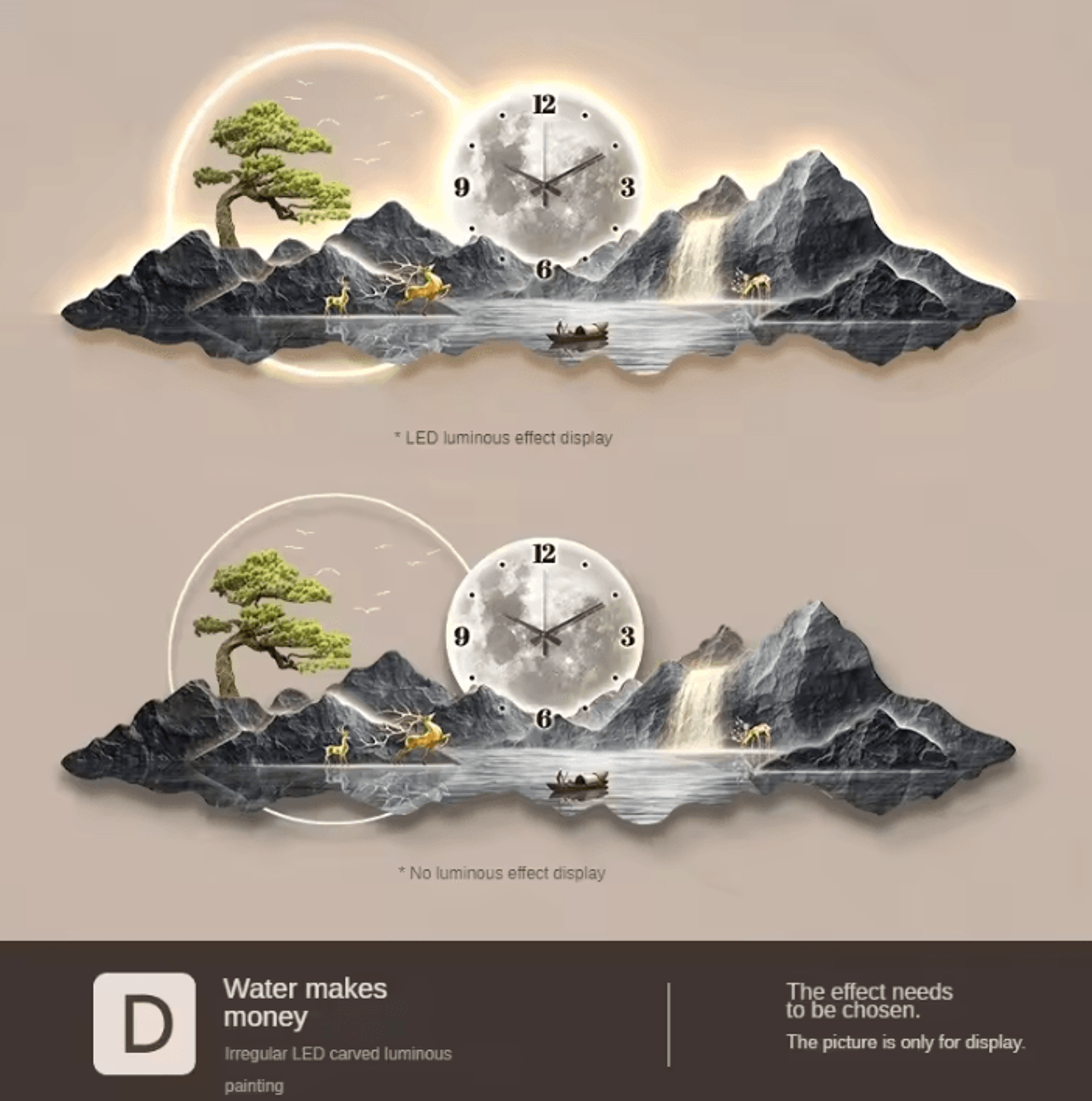 Nordic LED Wall Clock Silent Minimalist Decor 6
