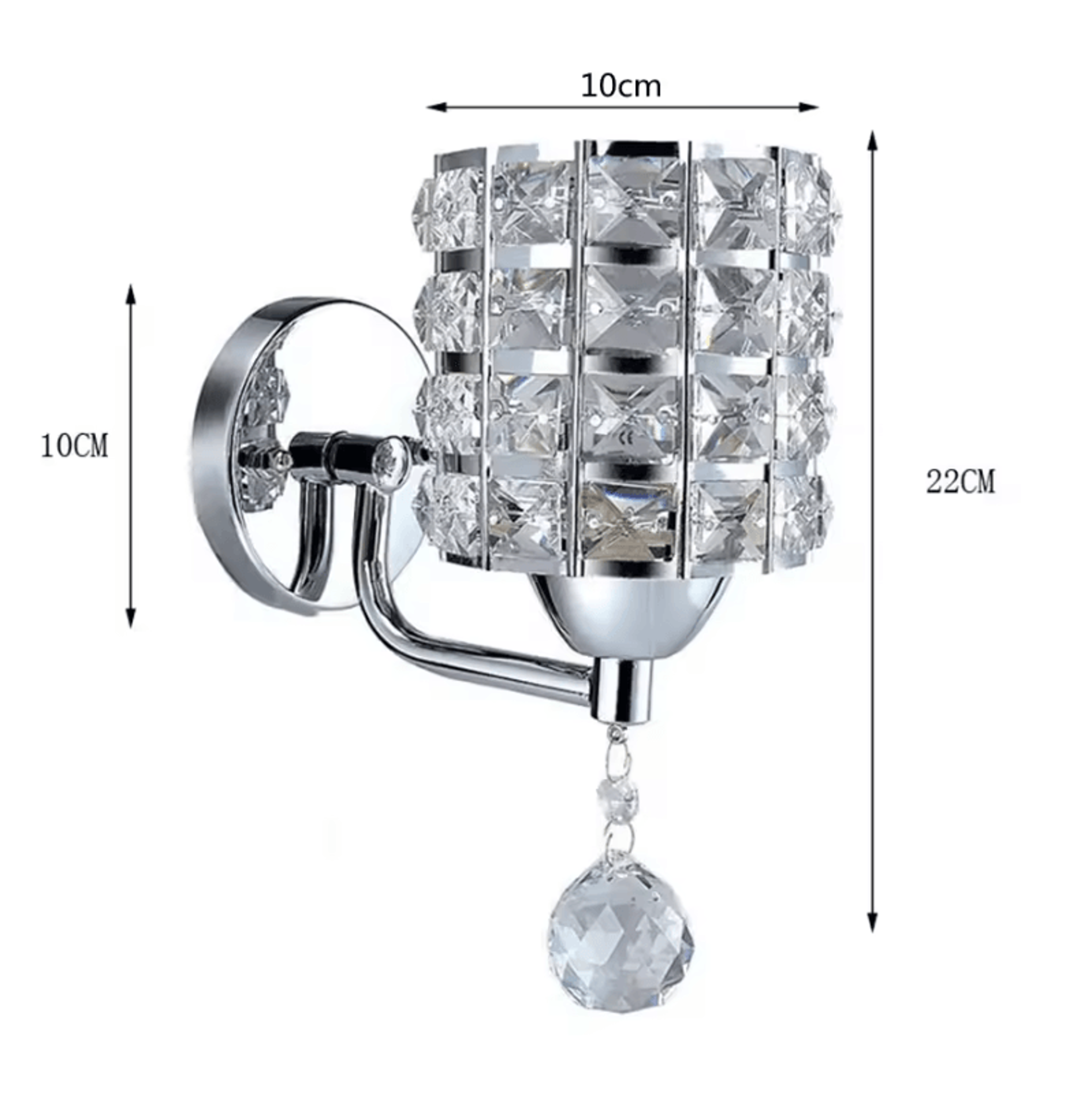 Nordic K9 Crystal Wall Lamp With Switch 7