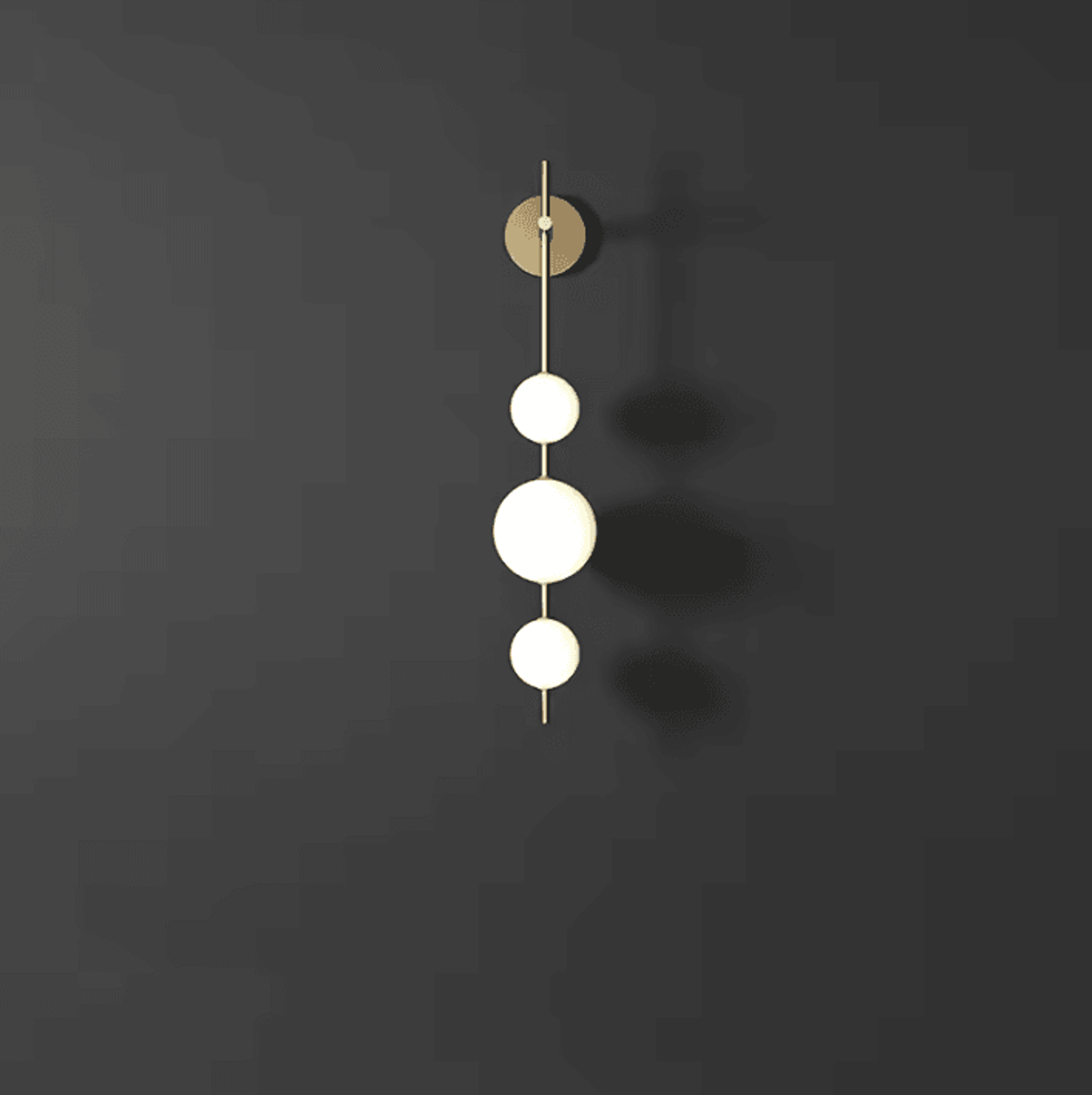Modern Vertical Globe Wall Sconce 4