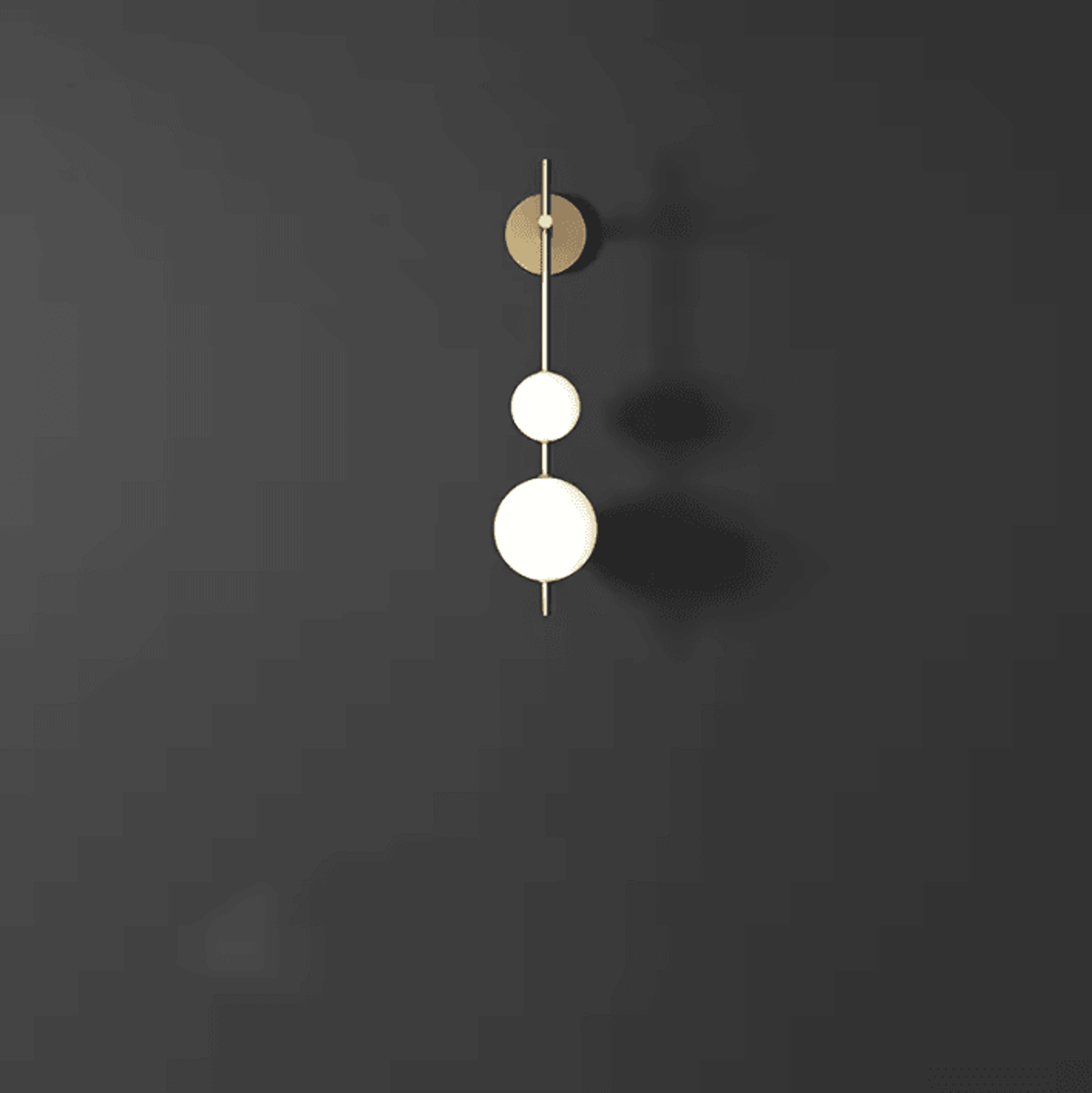 Modern Vertical Globe Wall Sconce 3