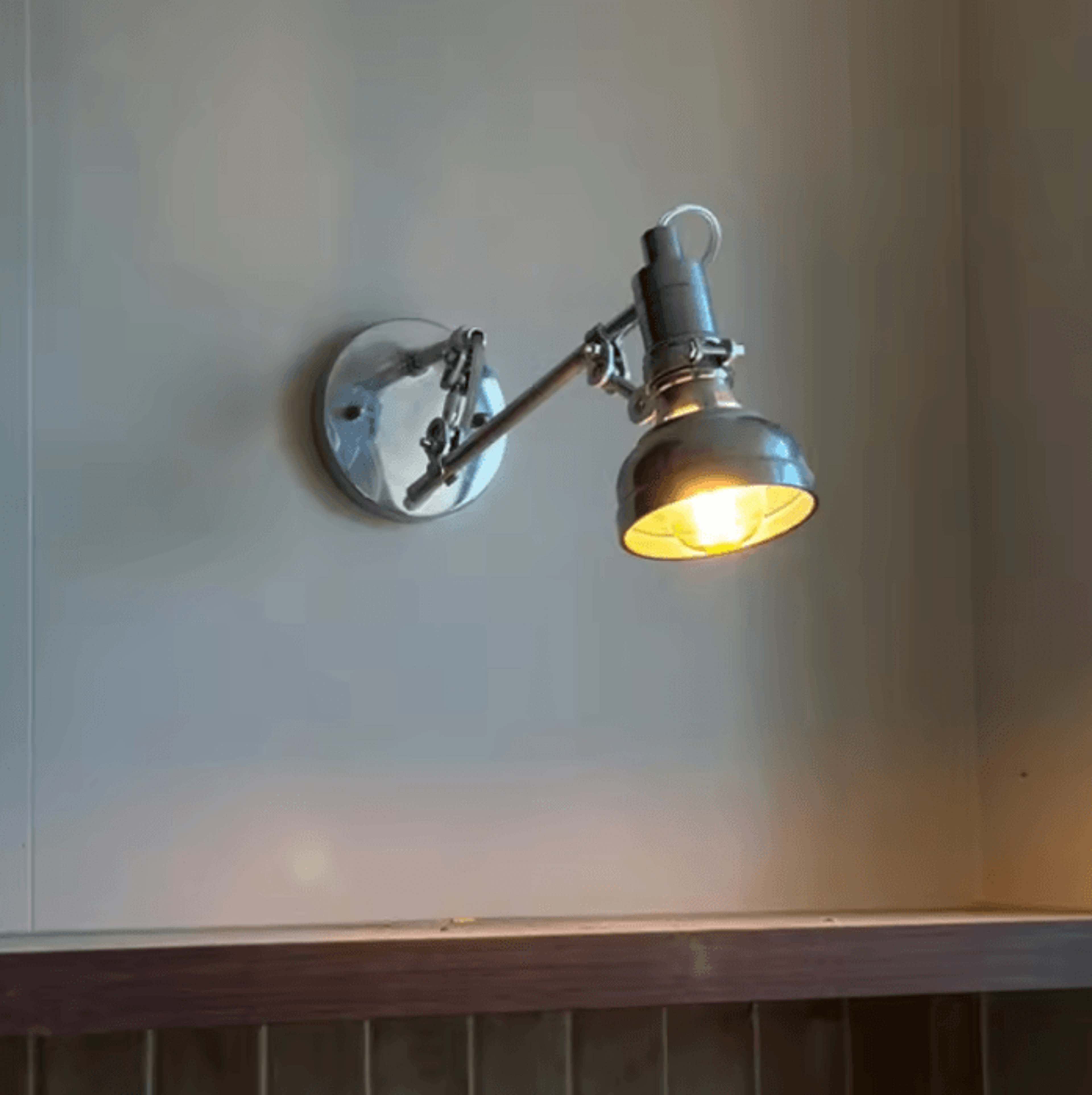 American Chrome E14 Wall Sconce 0