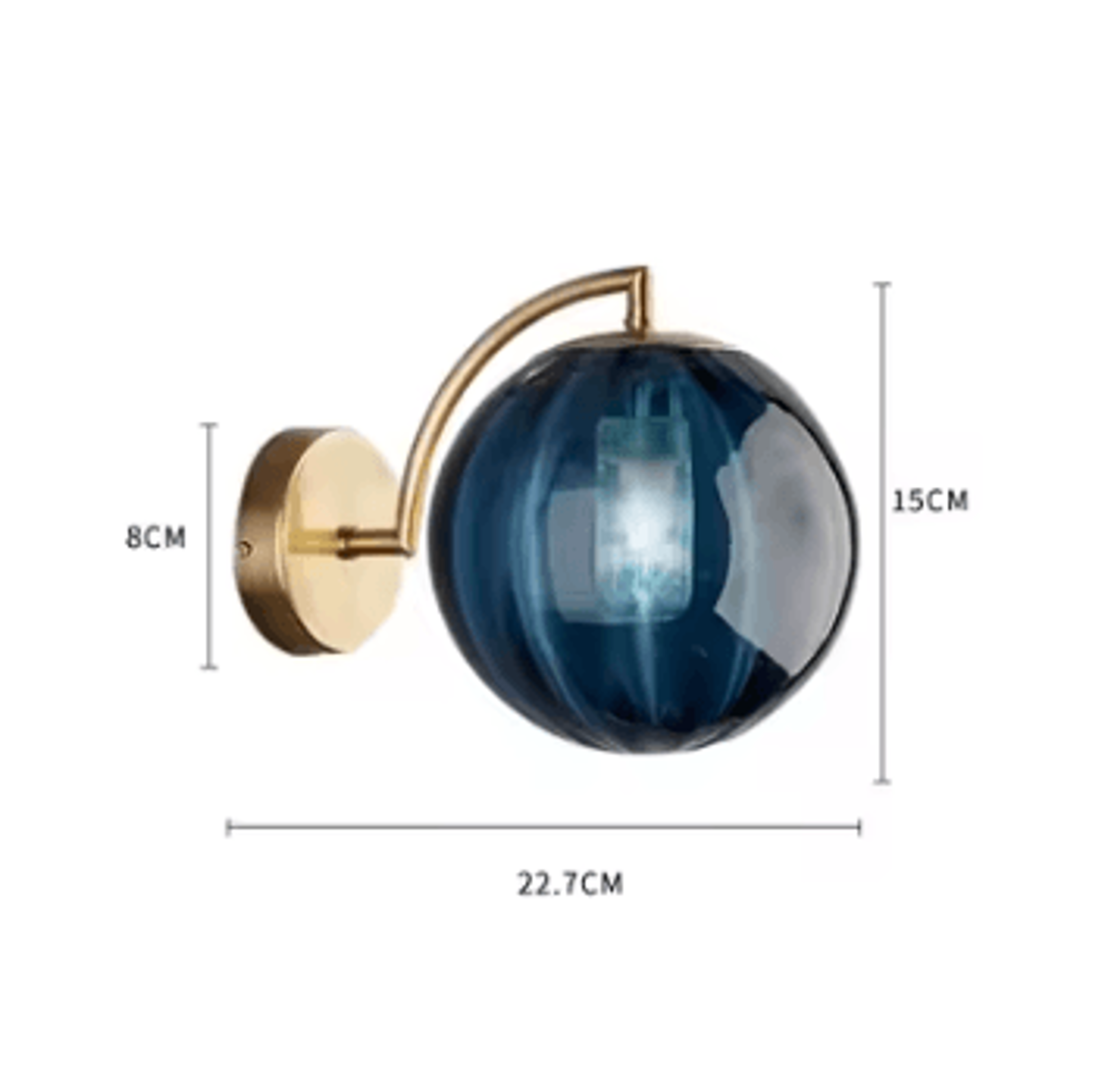 Nordic Glass Ball E14 Wall Sconce 5