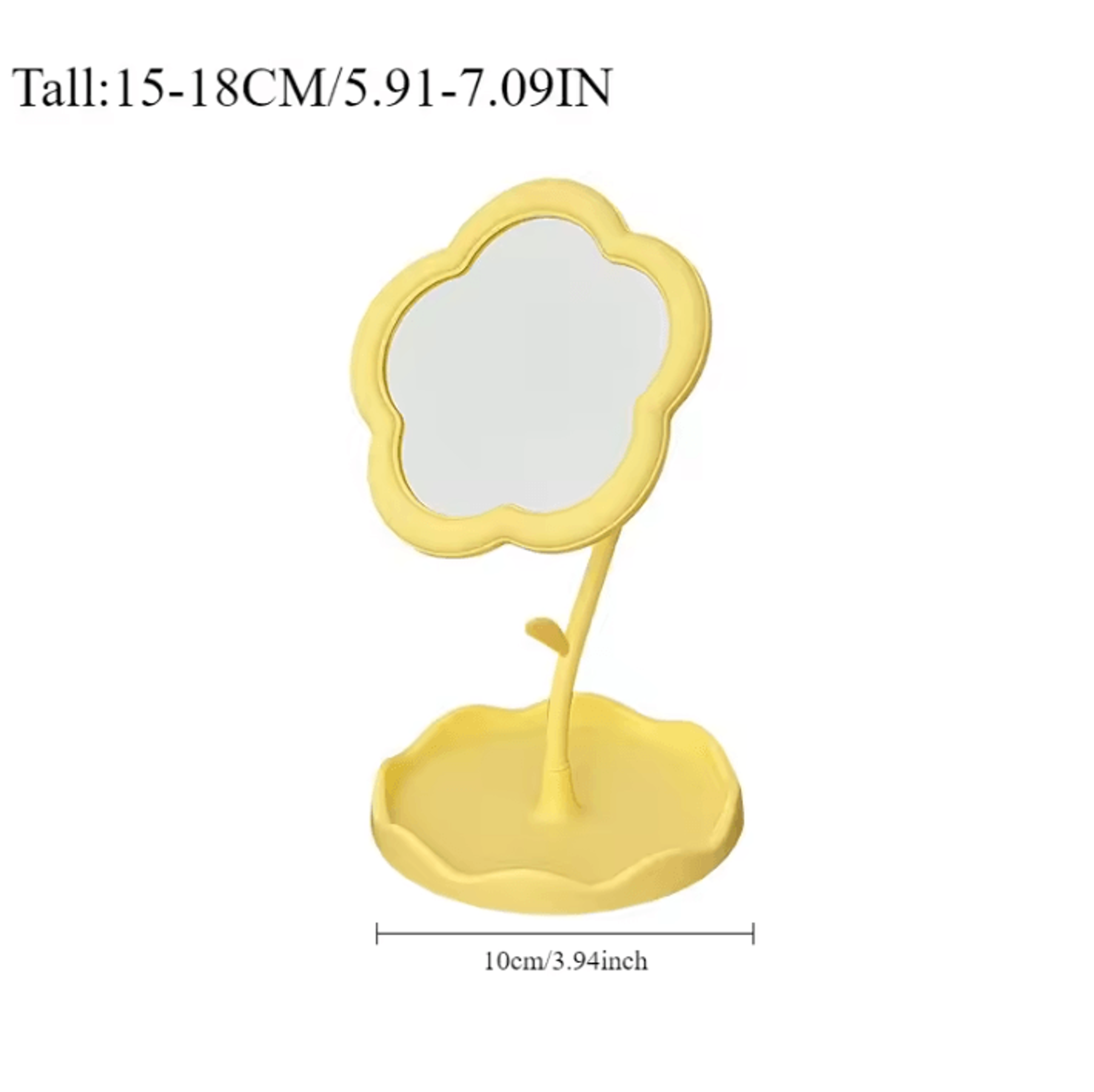 Cute Flower Shaped Desktop Vanity Mirror 1