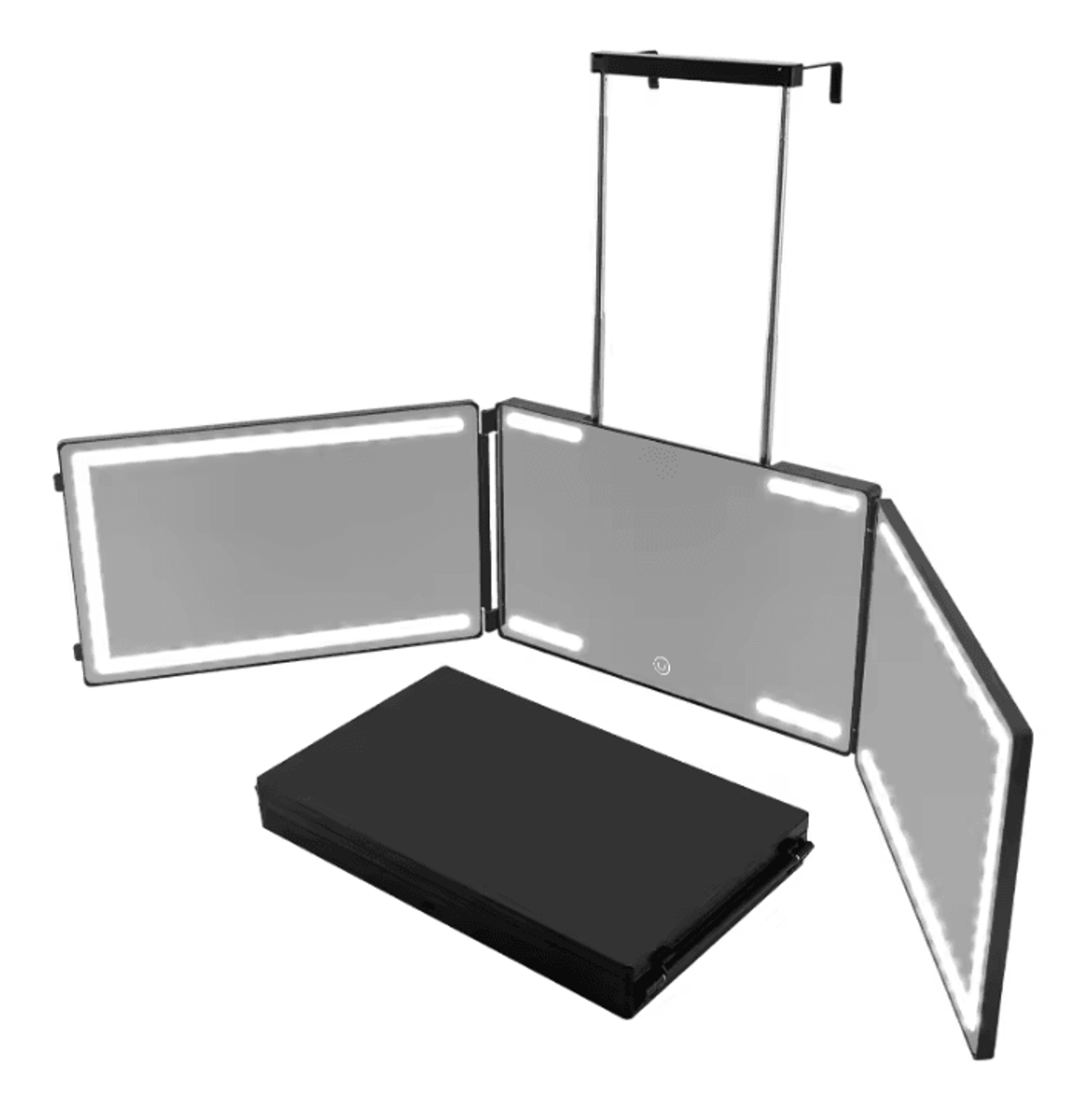 3 Way LED Hair Cutting Mirror With 360 Degree Trifold Design 8