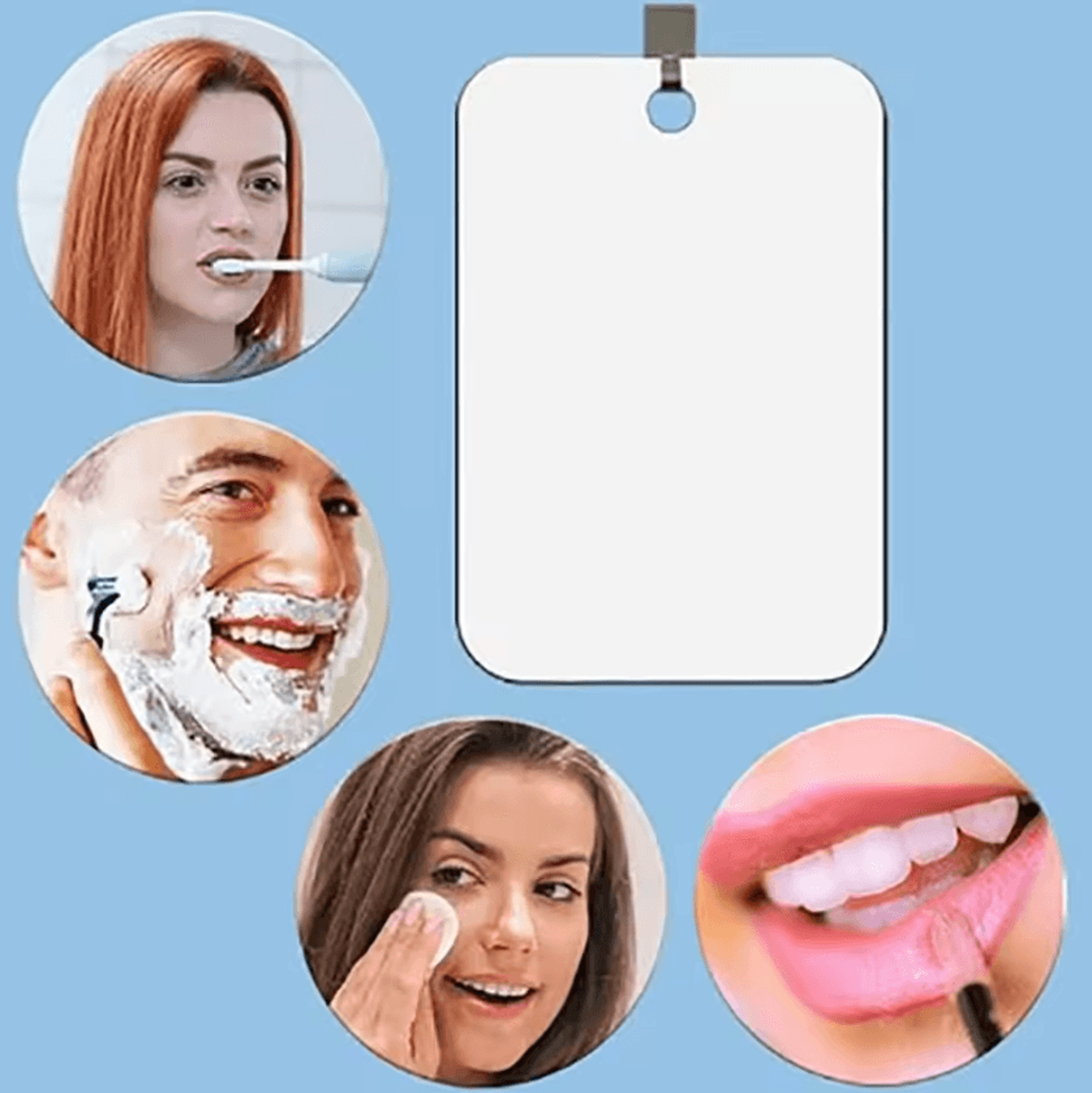 Fogless Shatterproof Shower Mirror For Shaving And Travel 3