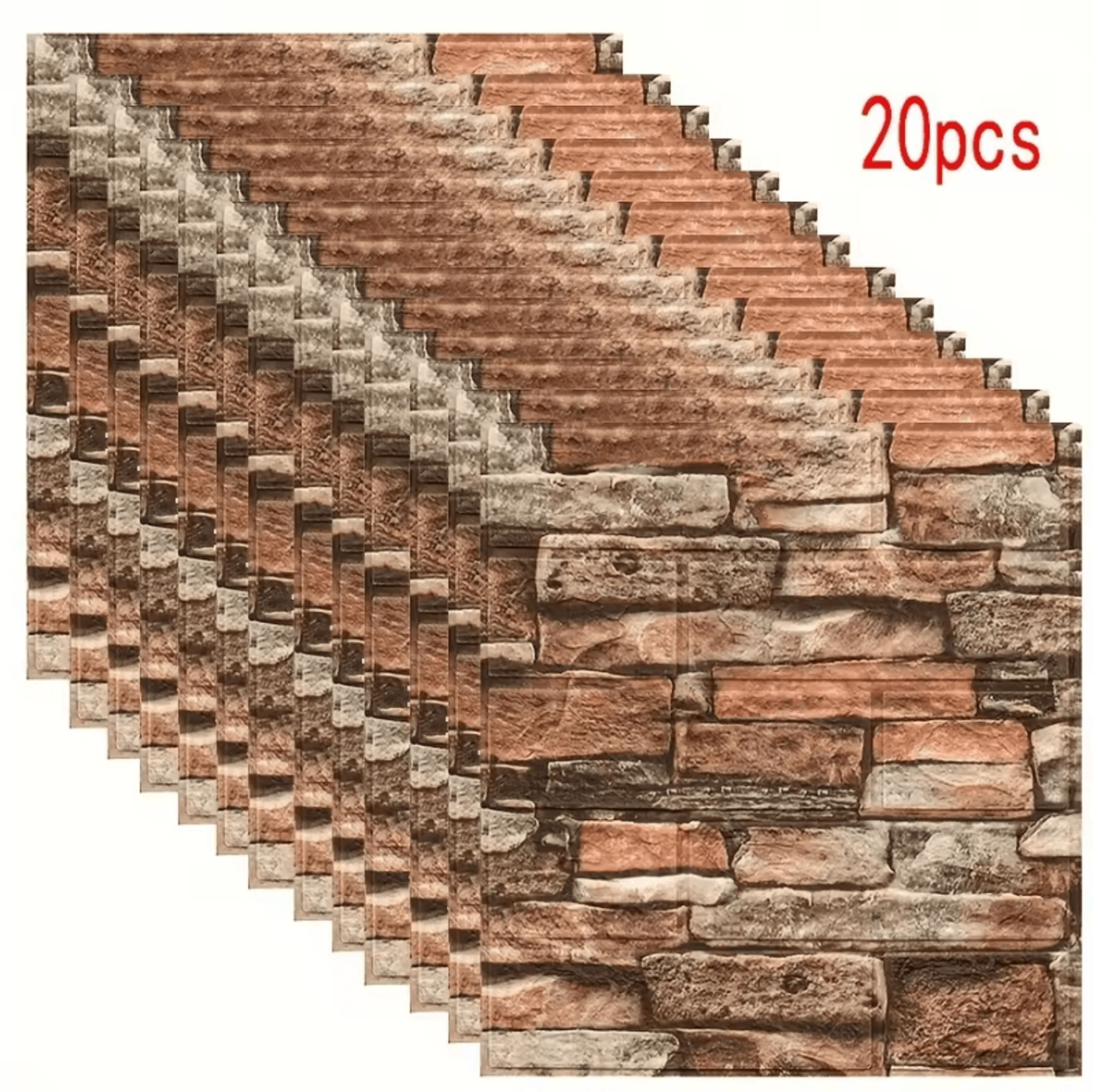 Brick Stone Peel And Stick Waterproof Wall Stickers 3