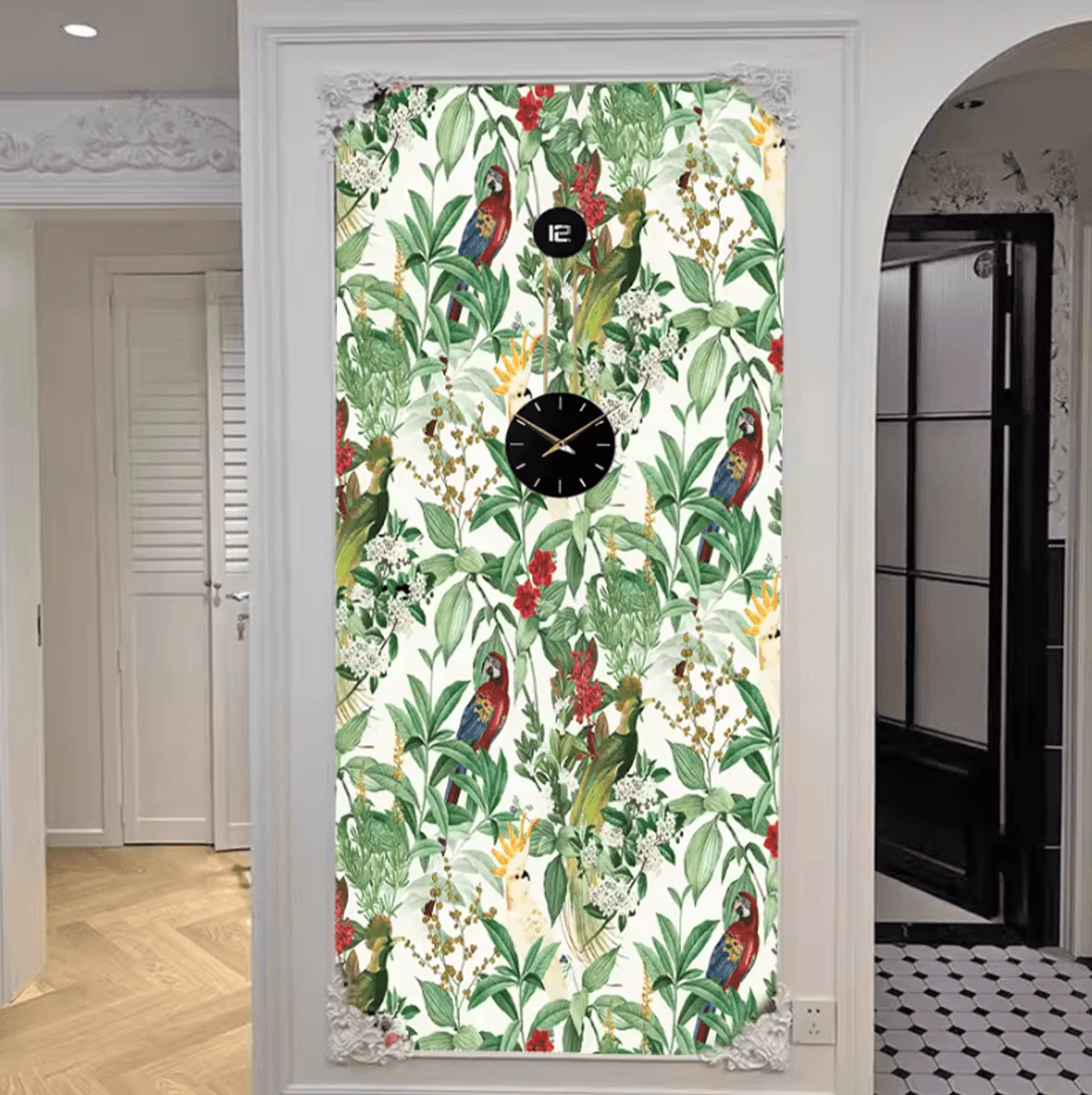 Green Plant And Floral Peel And Stick Wallpaper 6