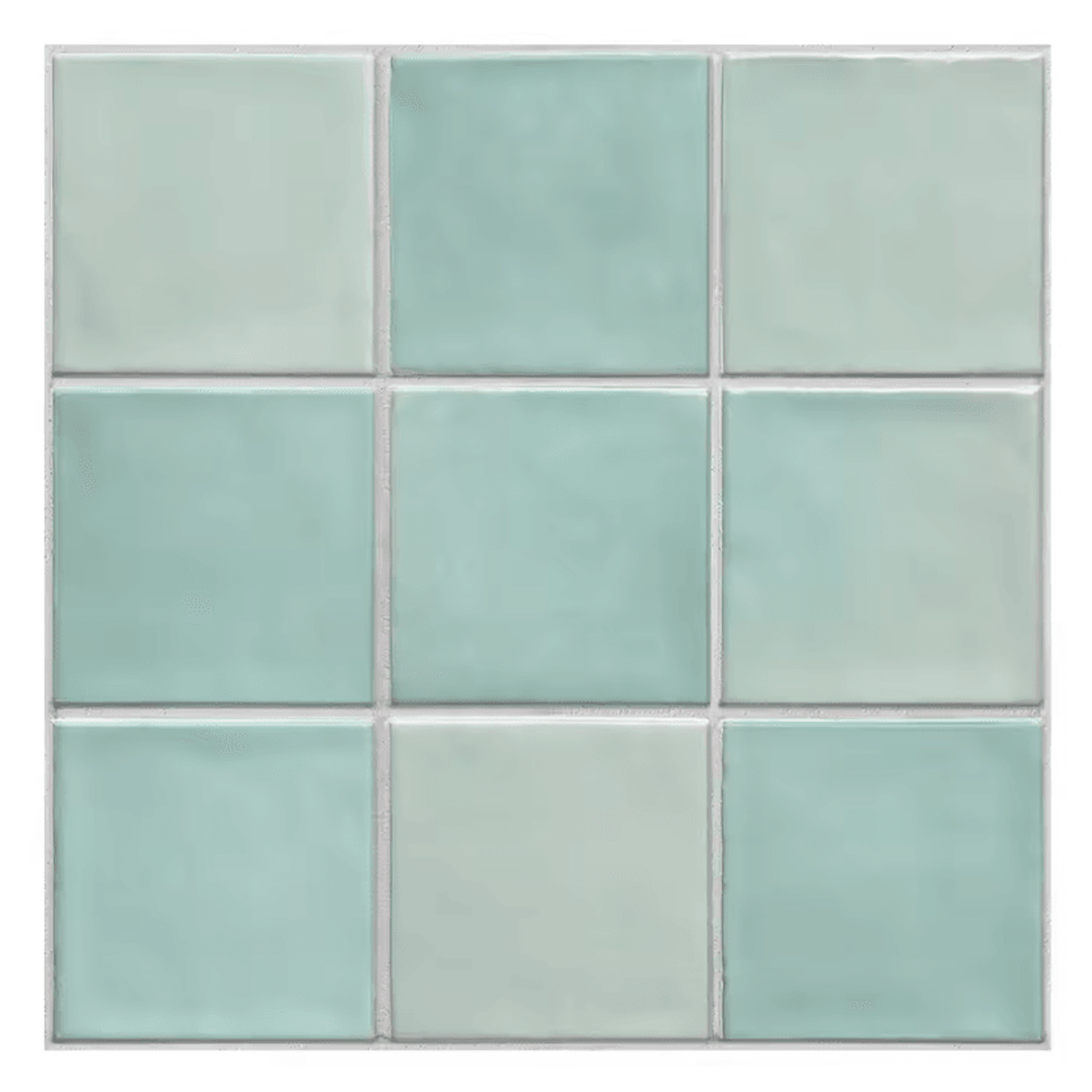30x30cm Green 3D Peel And Stick Tile Backsplash Waterproof Wall Stickers 4