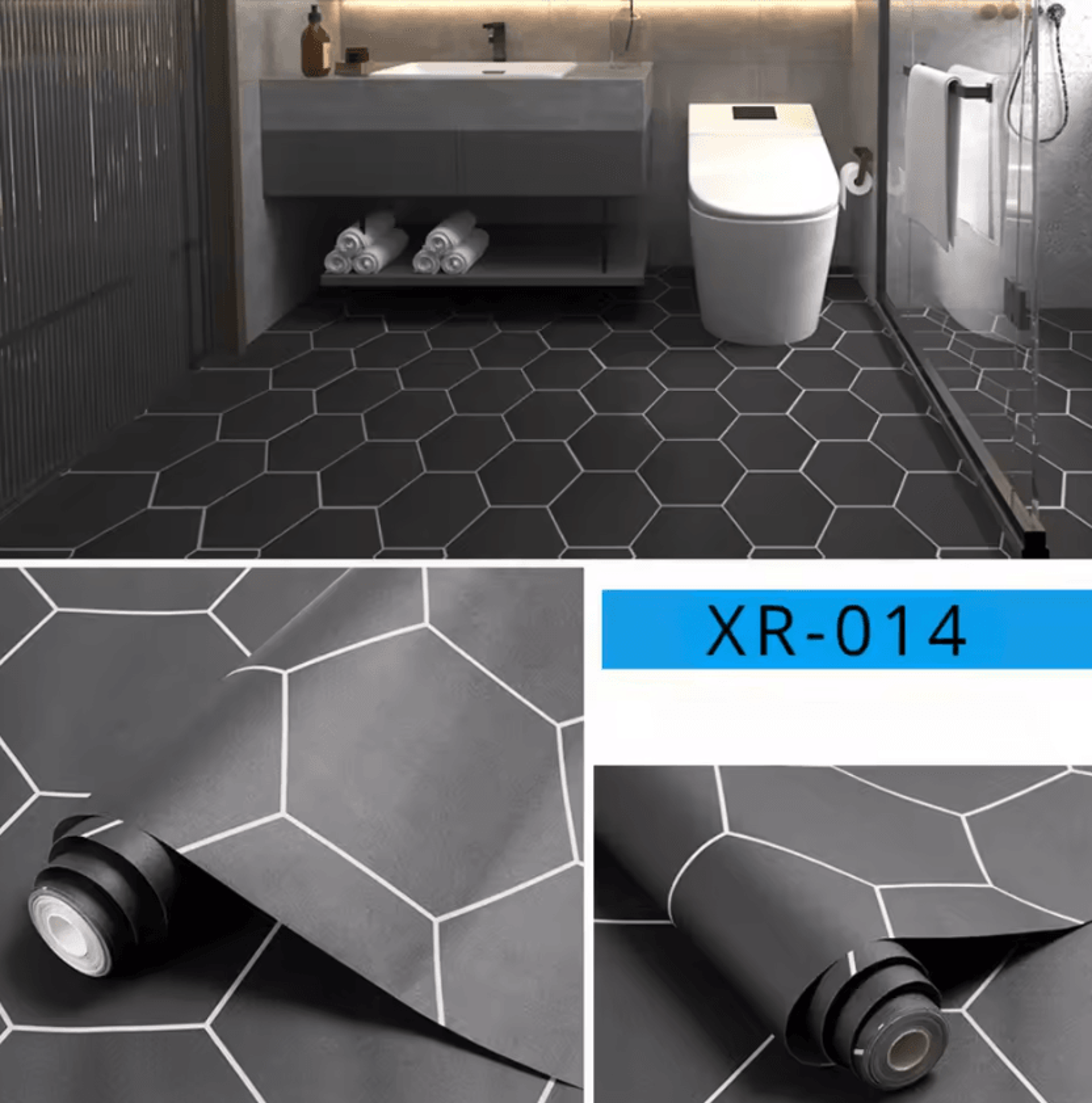 Waterproof Non Slip Peel And Stick Floor Sticker Wear Resistant PVC Flooring 19