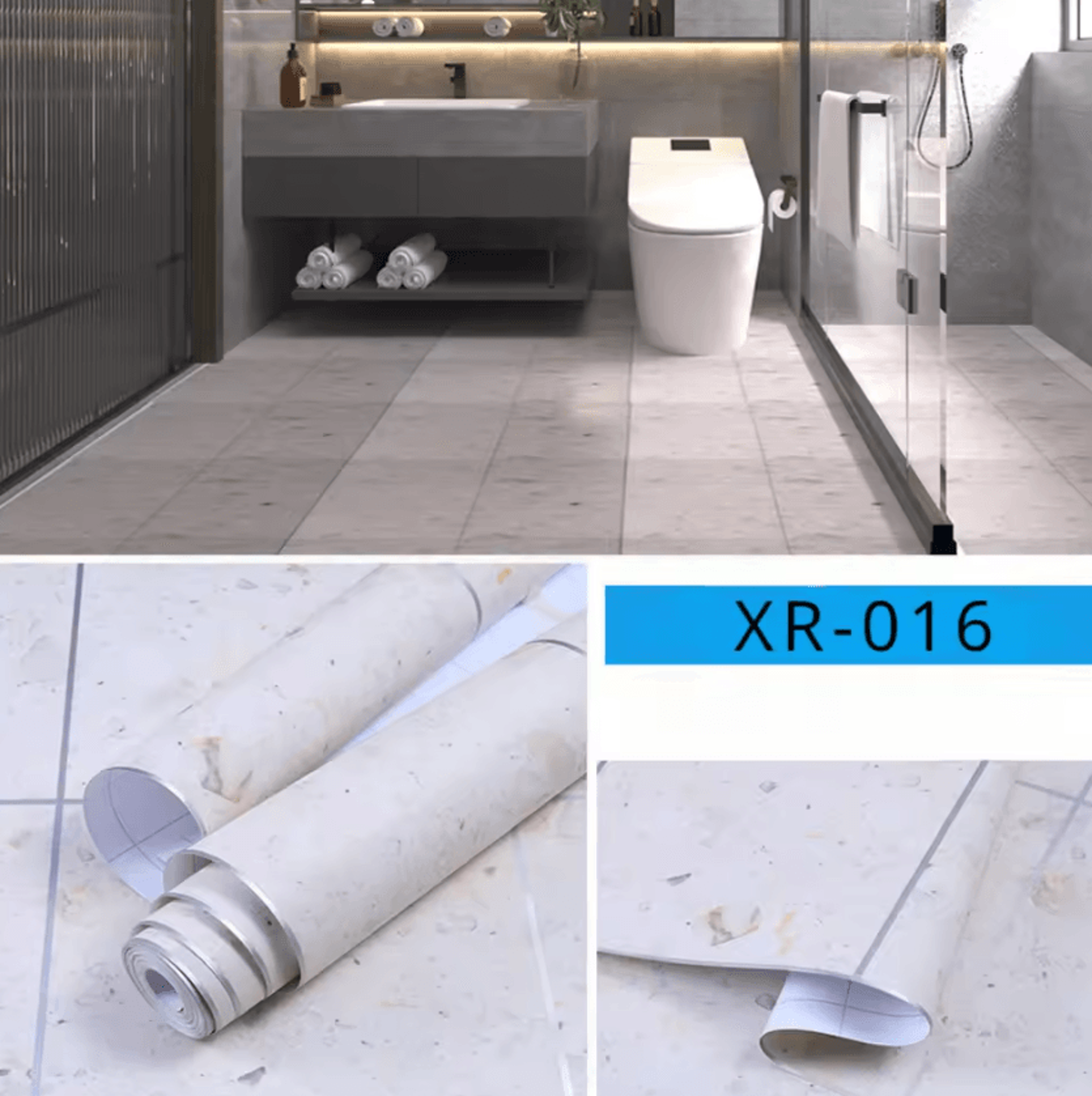 Waterproof Non Slip Peel And Stick Floor Sticker Wear Resistant PVC Flooring 22
