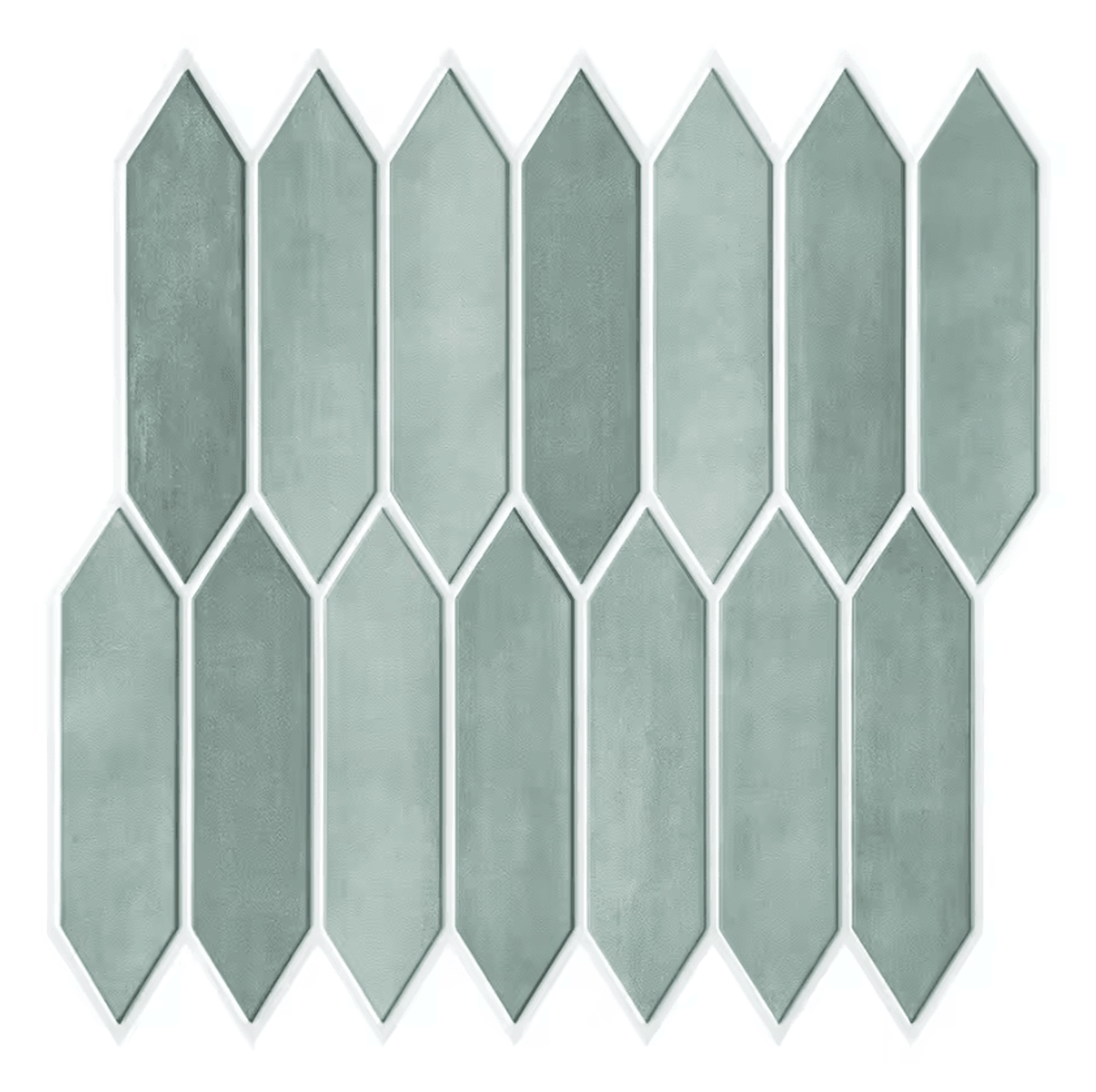 10 Piece 3D Long Hexagon Peel And Stick Wall Panels 30x30cm 5