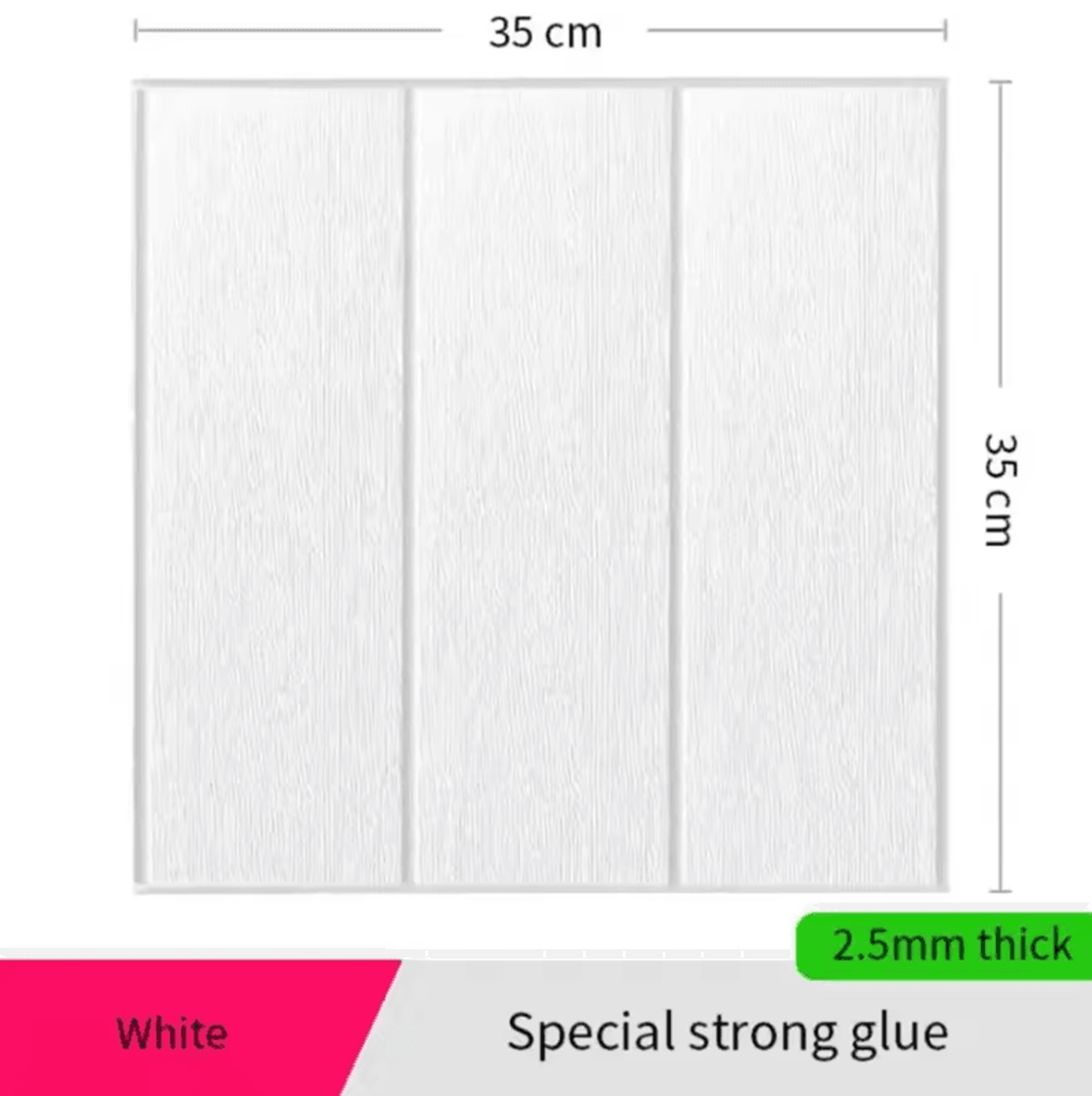 10 Piece 3D Wood Grain Peel And Stick Foam Wall Panels 3