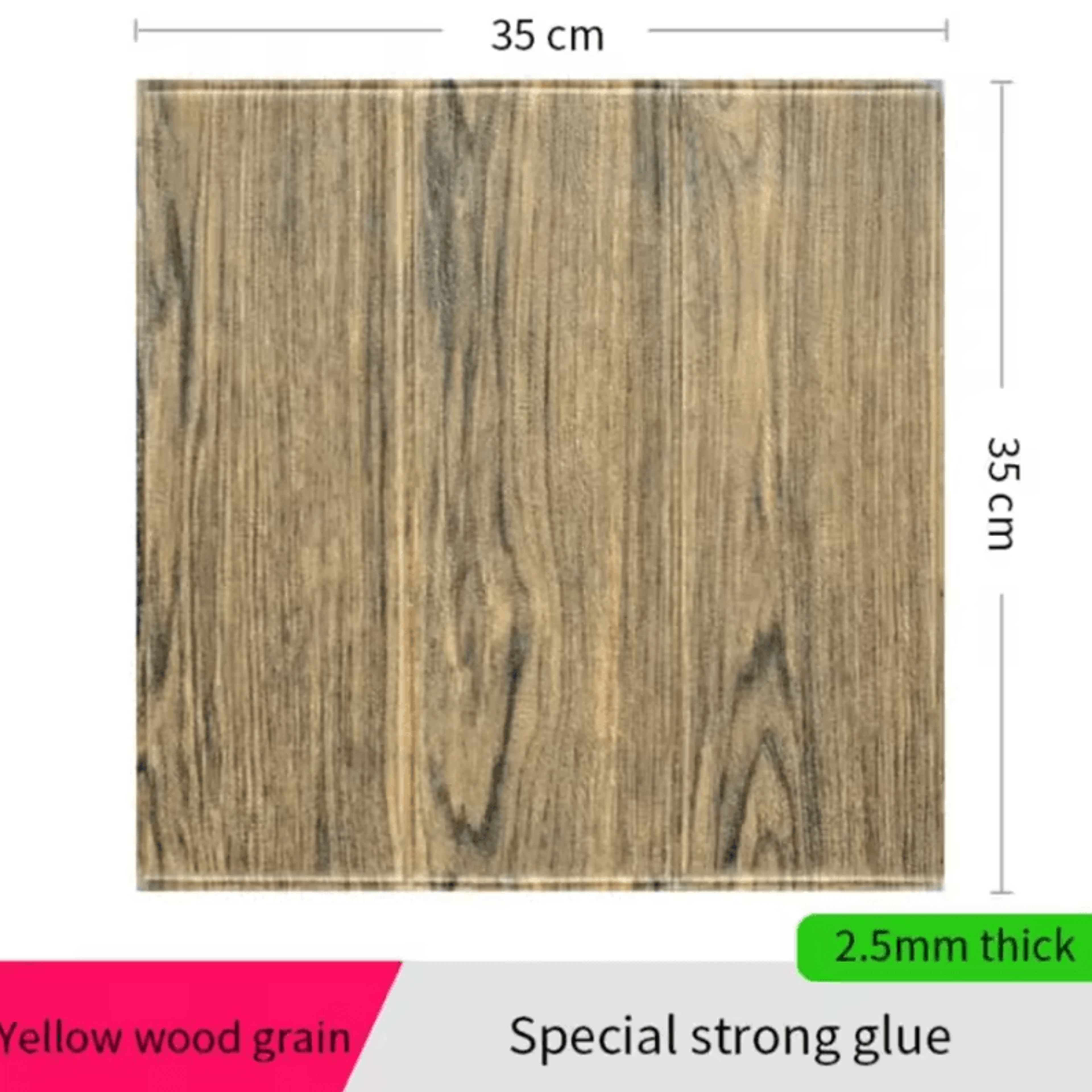 10 Piece 3D Wood Grain Peel And Stick Foam Wall Panels 6