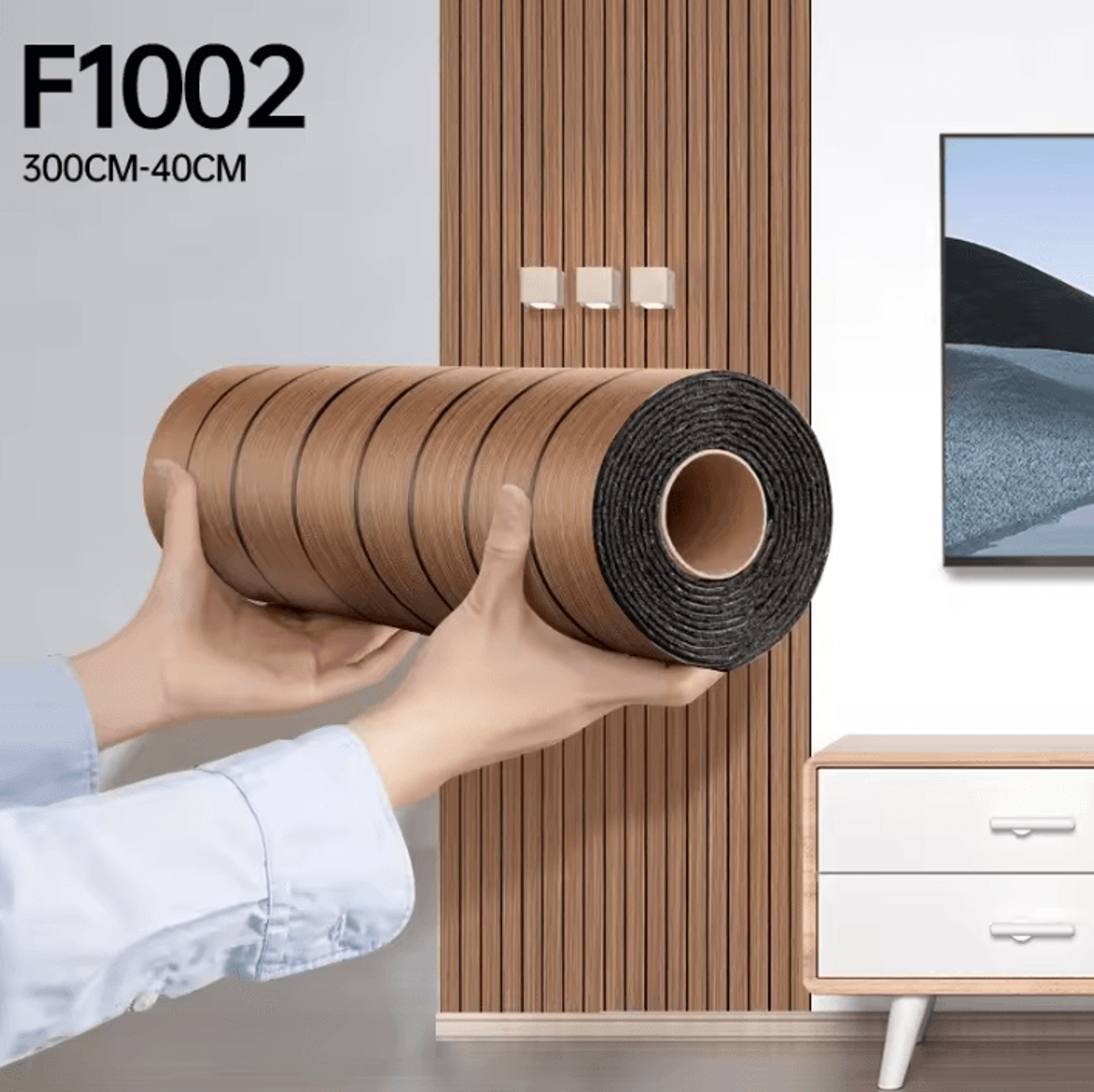 3D Wood Grain Peel And Stick Grille Wall Panels 3