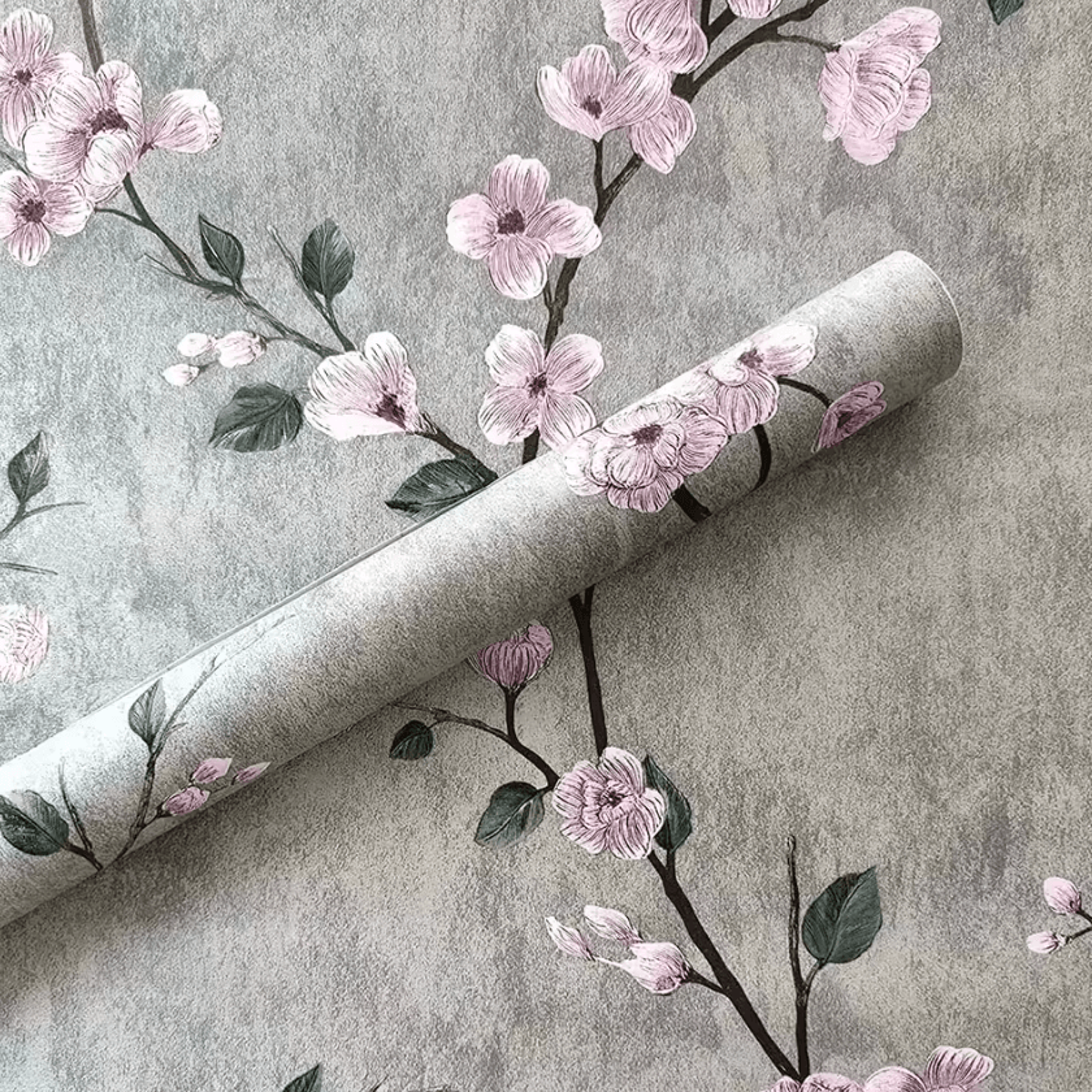 Green Floral Peel And Stick Botanical Wallpaper 5