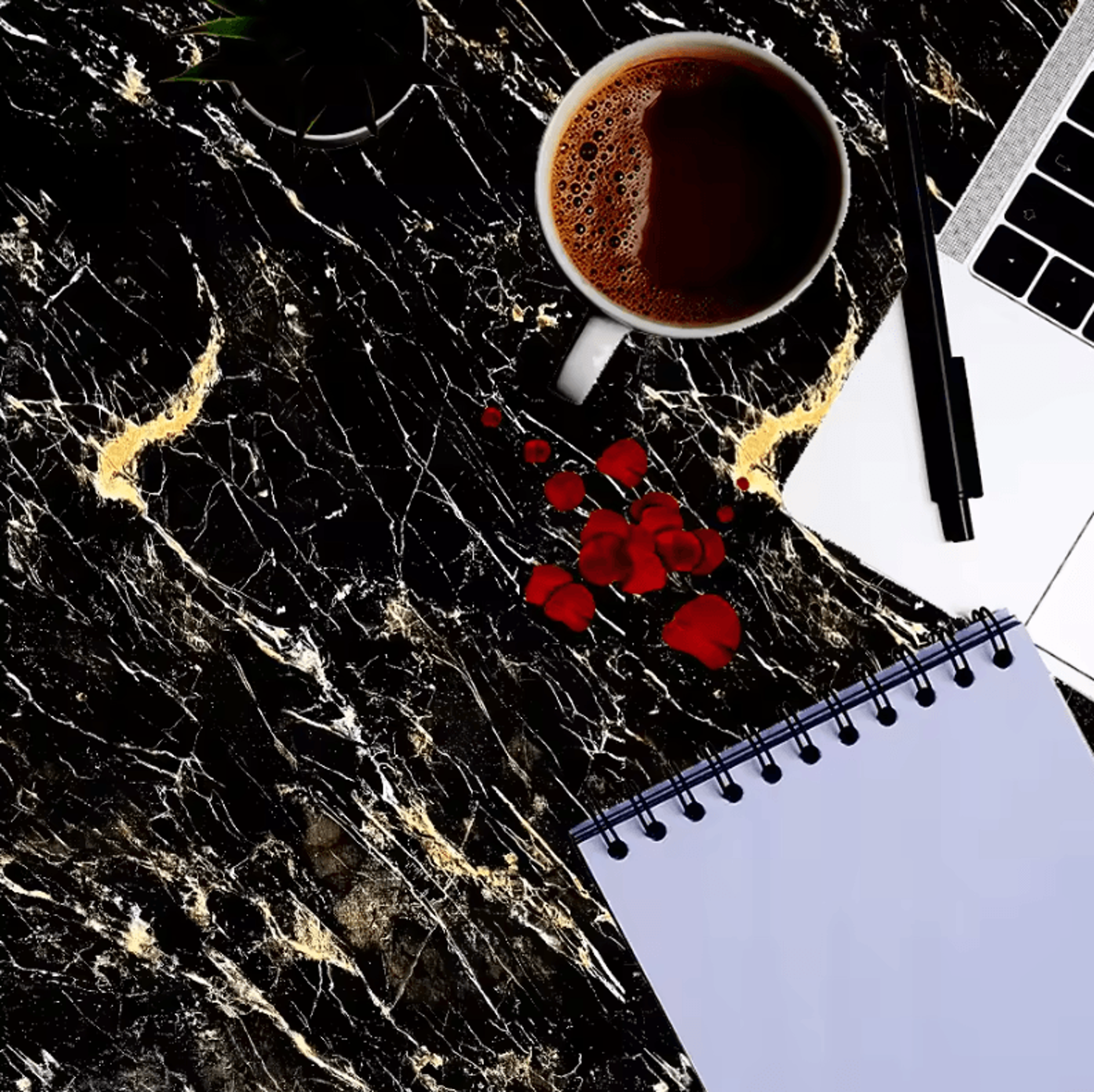 Black Marble Peel And Stick Furniture And Wall Wrap 4