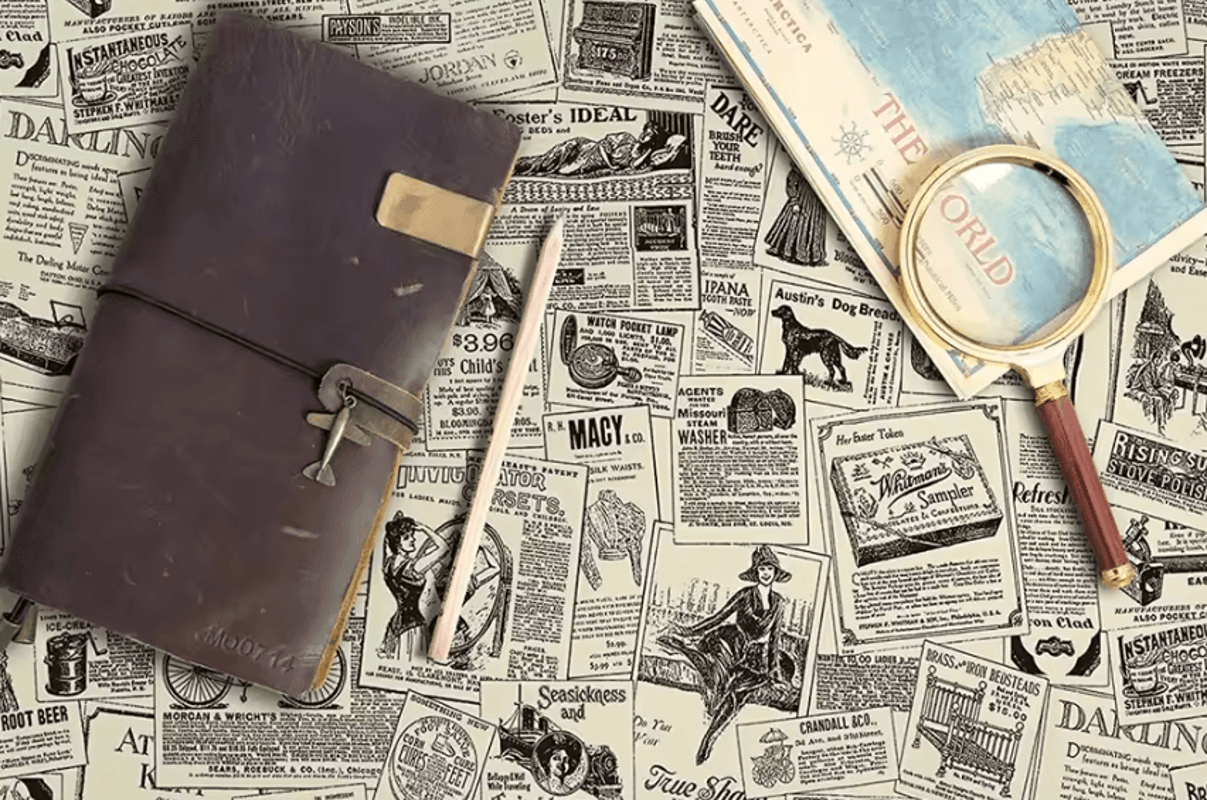 Vintage Newspaper Peel And Stick Rustic Wallpaper 3