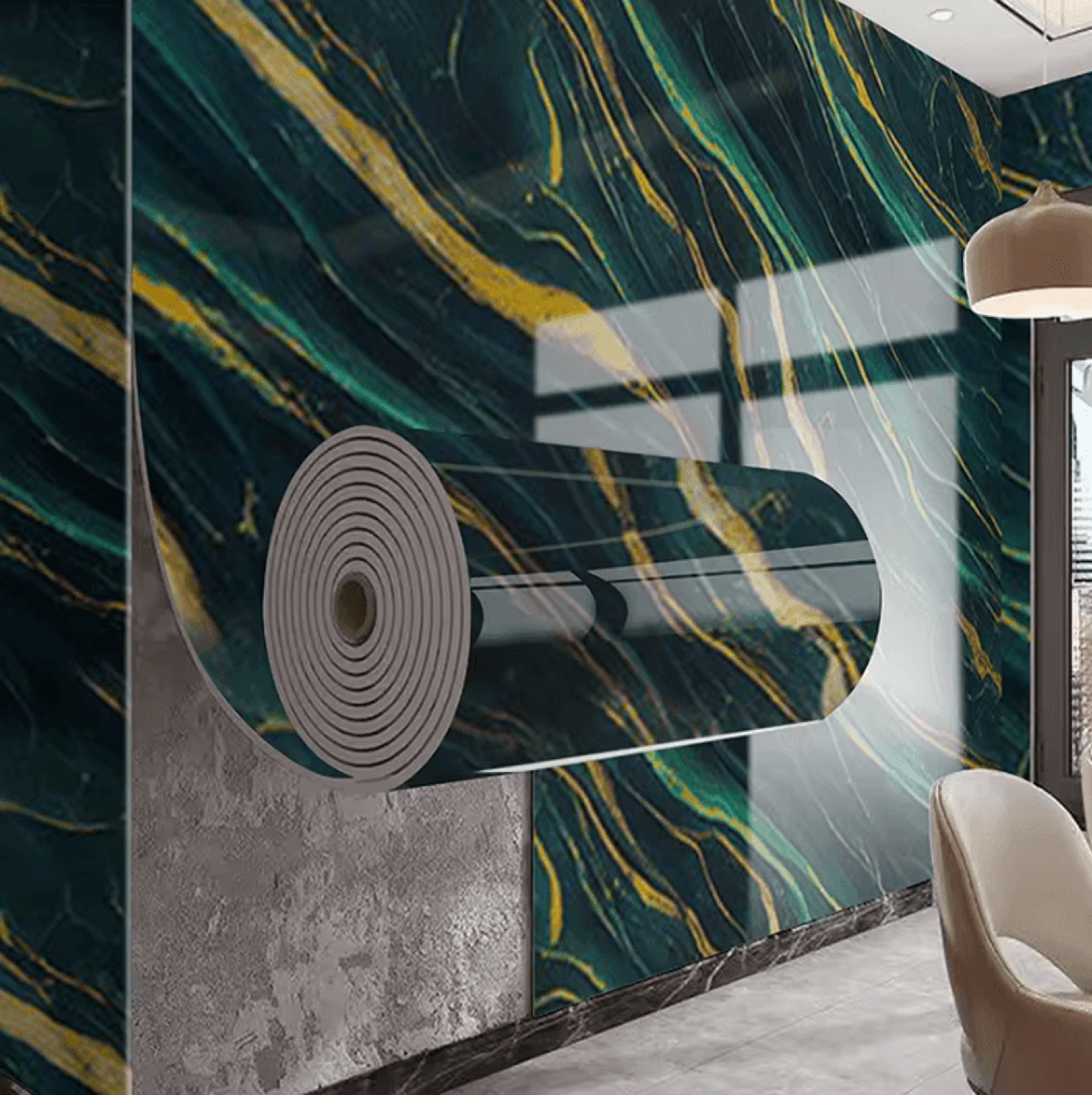 Marble Peel And Stick Waterproof Wall And Furniture Wrap 5