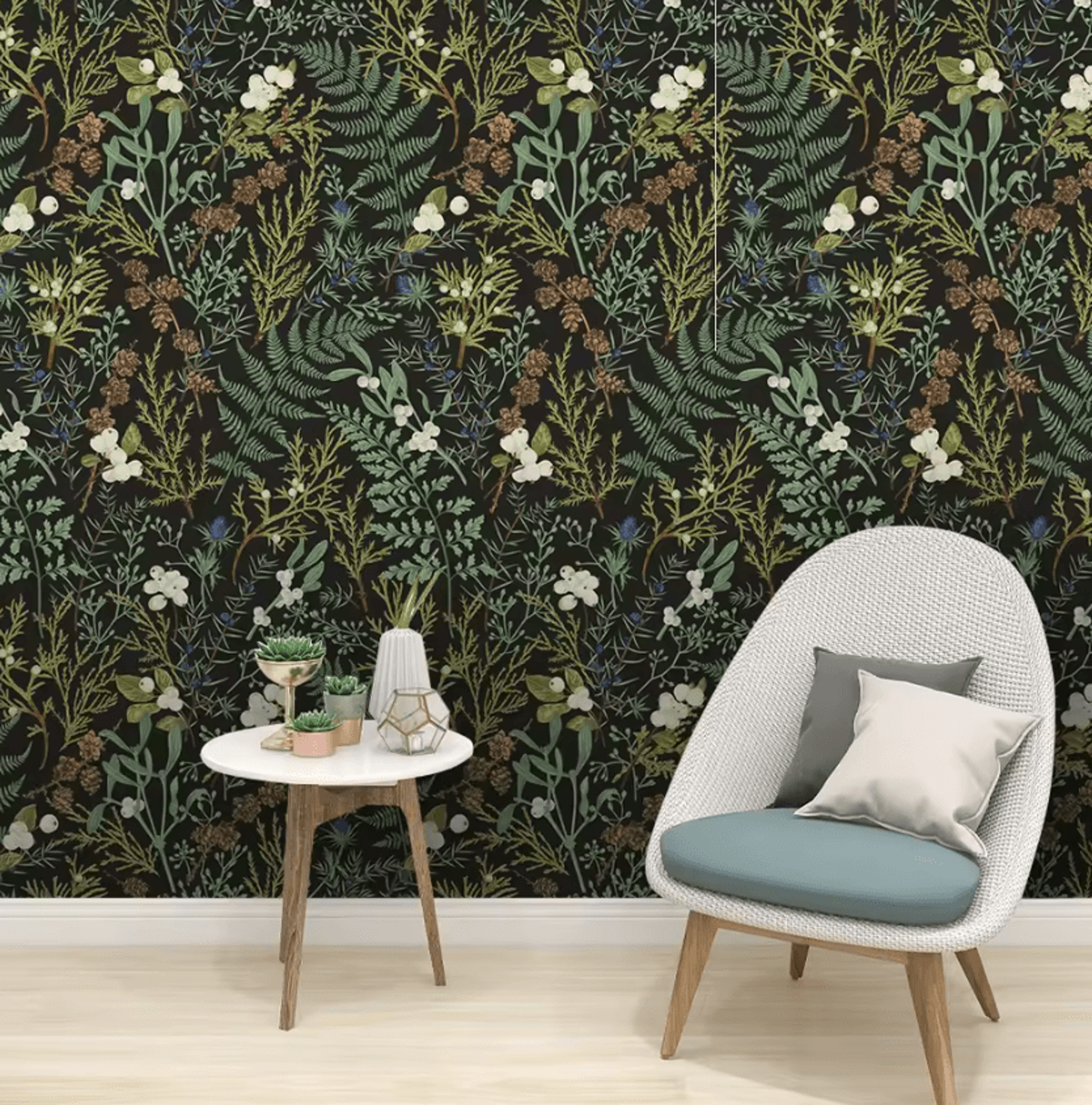 Tropical Botanical Peel And Stick Wallpaper Removable Floral Contact Paper 2