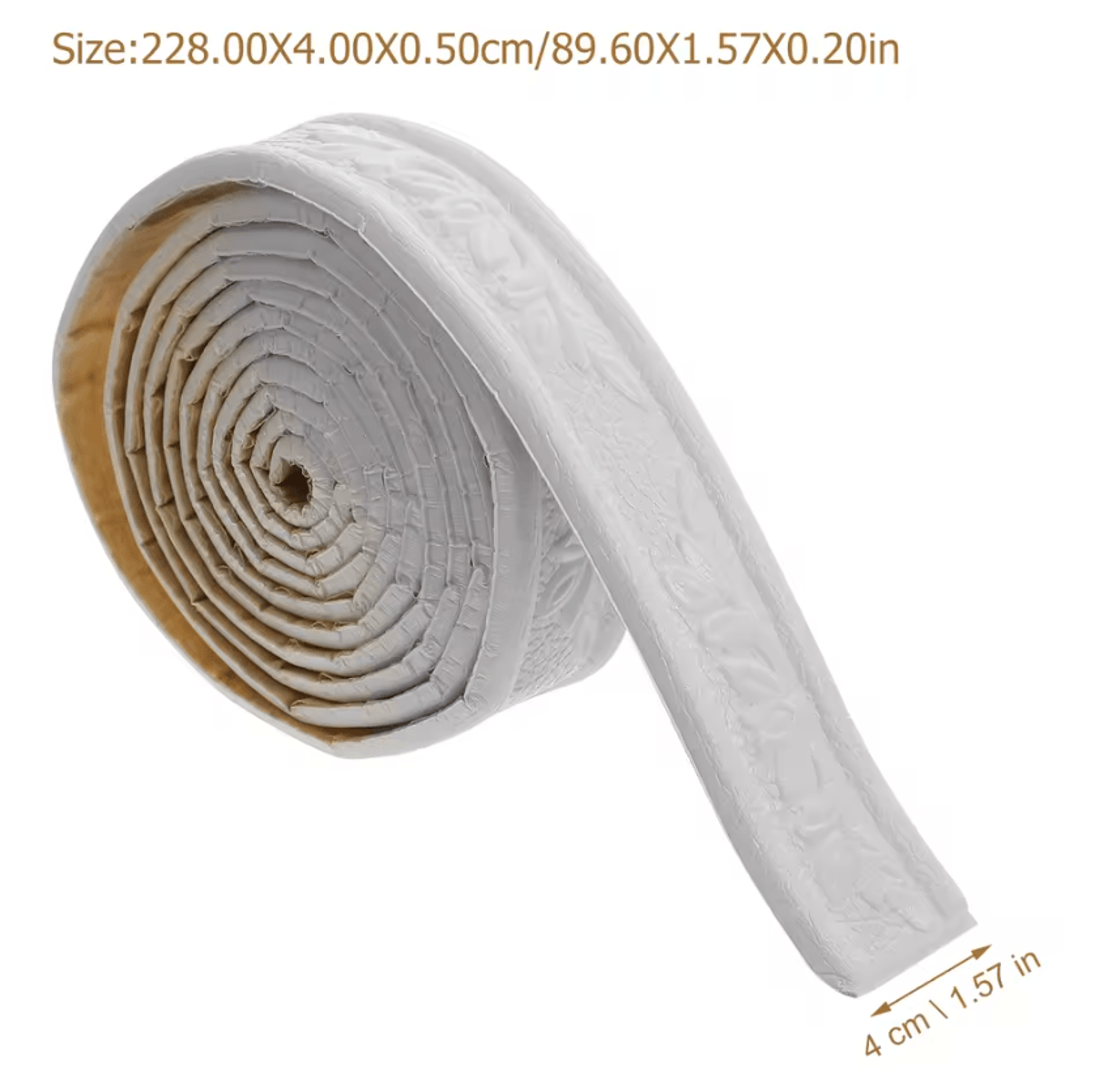 2 Roll White Peel And Stick Wall Molding Trim 1