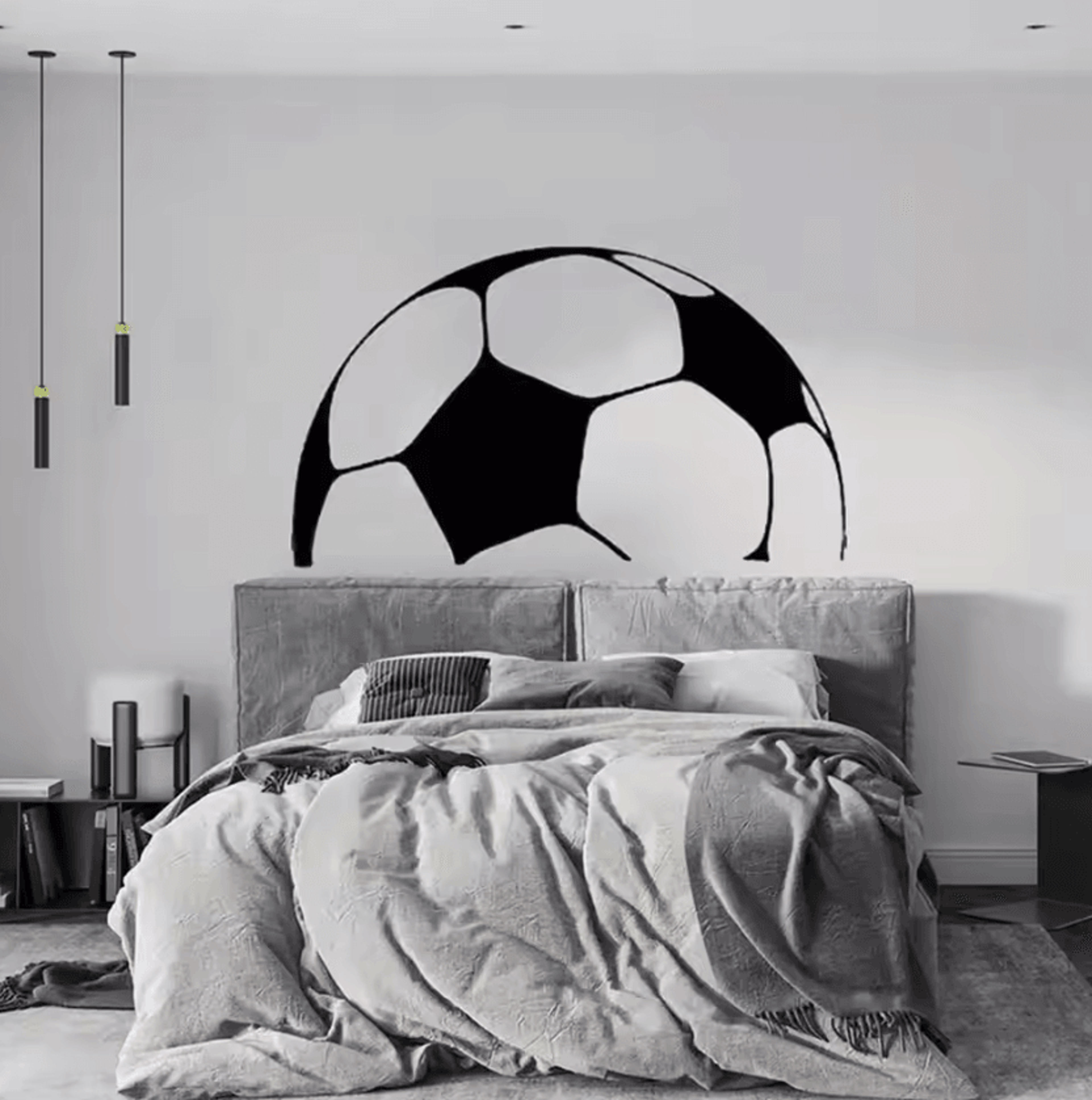 Waterproof Football Wall Sticker Self Adhesive Soccer Wall Decal 1