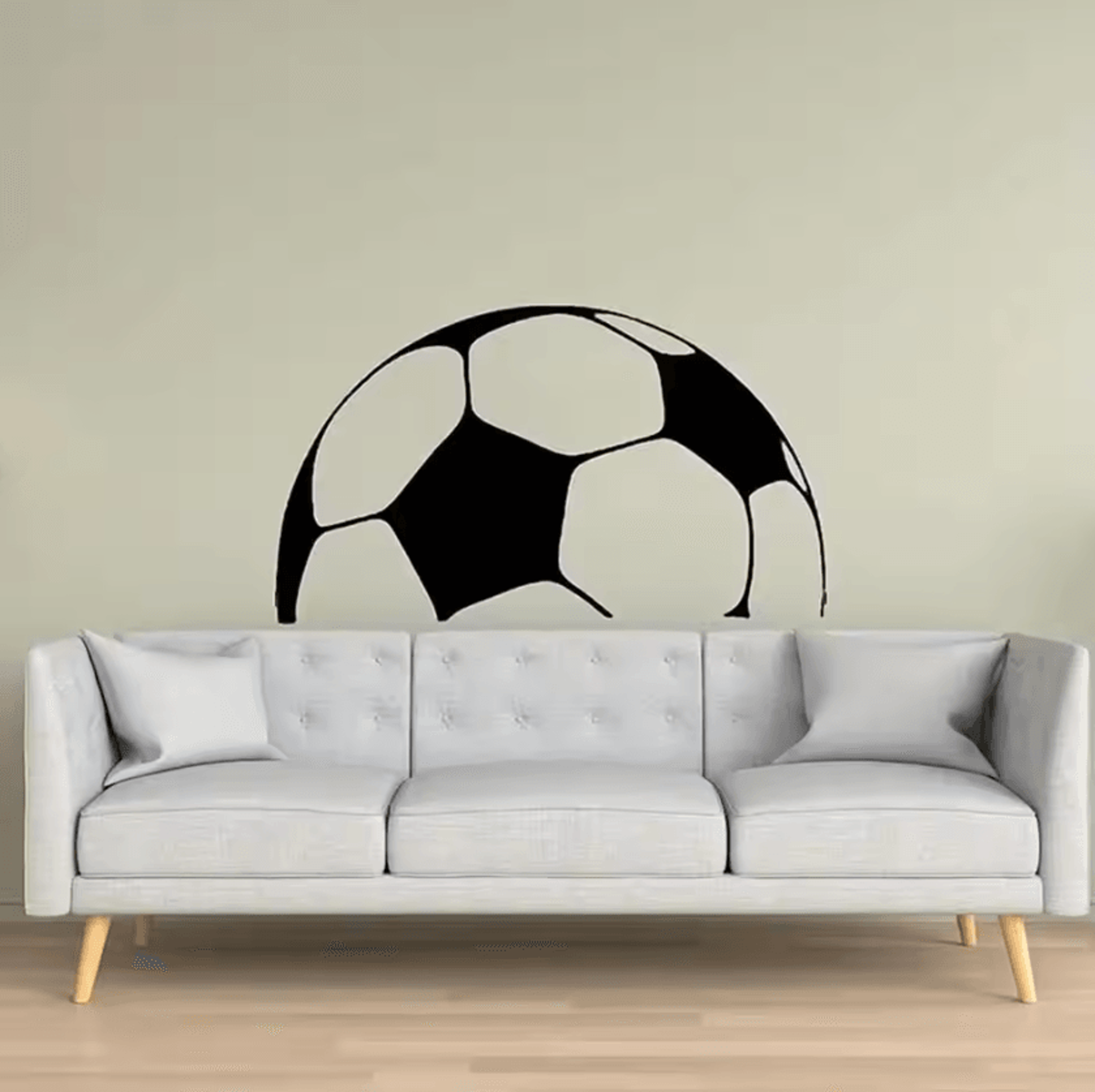 Waterproof Football Wall Sticker Self Adhesive Soccer Wall Decal 2