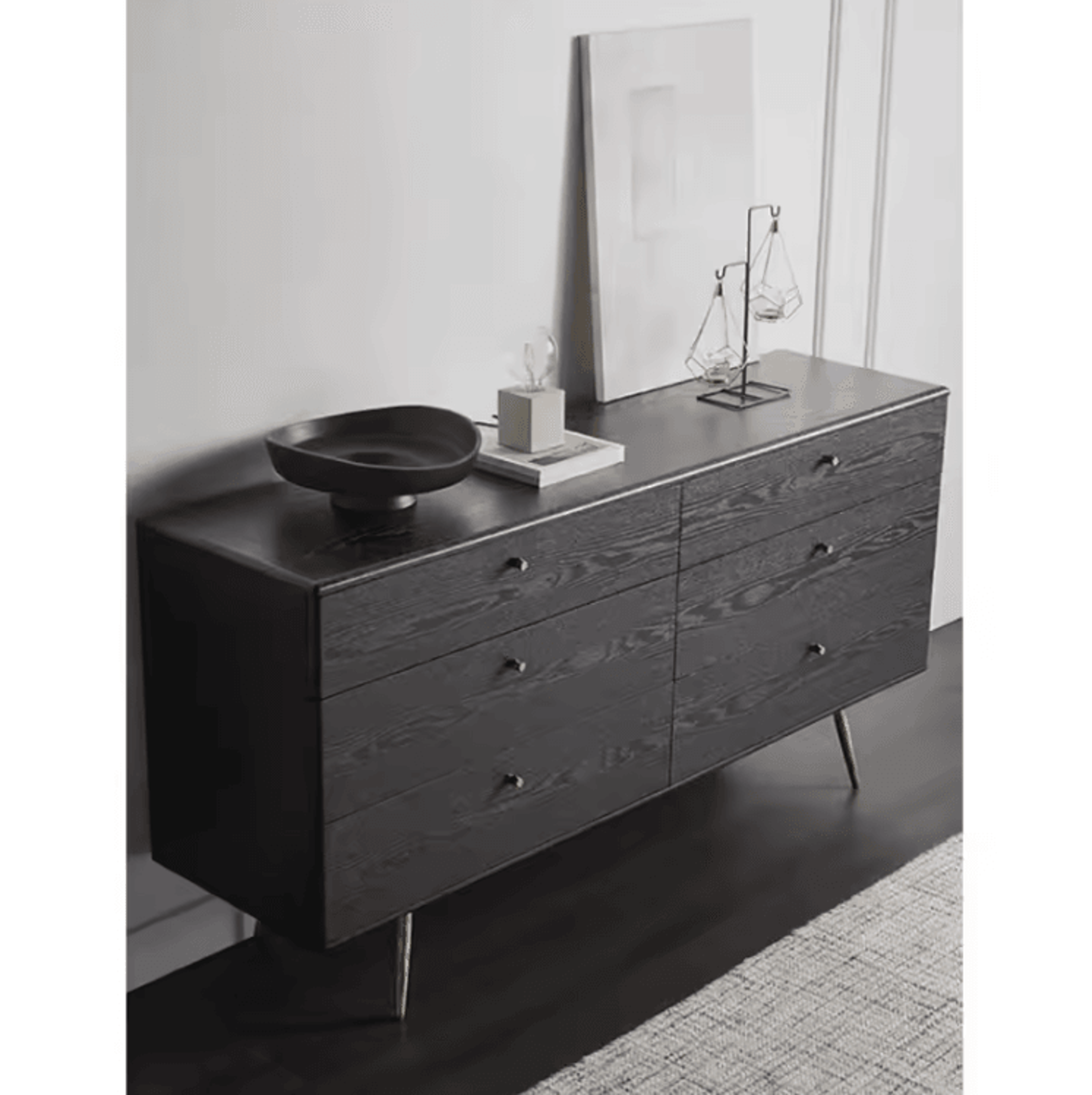 Black Wood Grain Peel And Stick Furniture Wallpaper 3