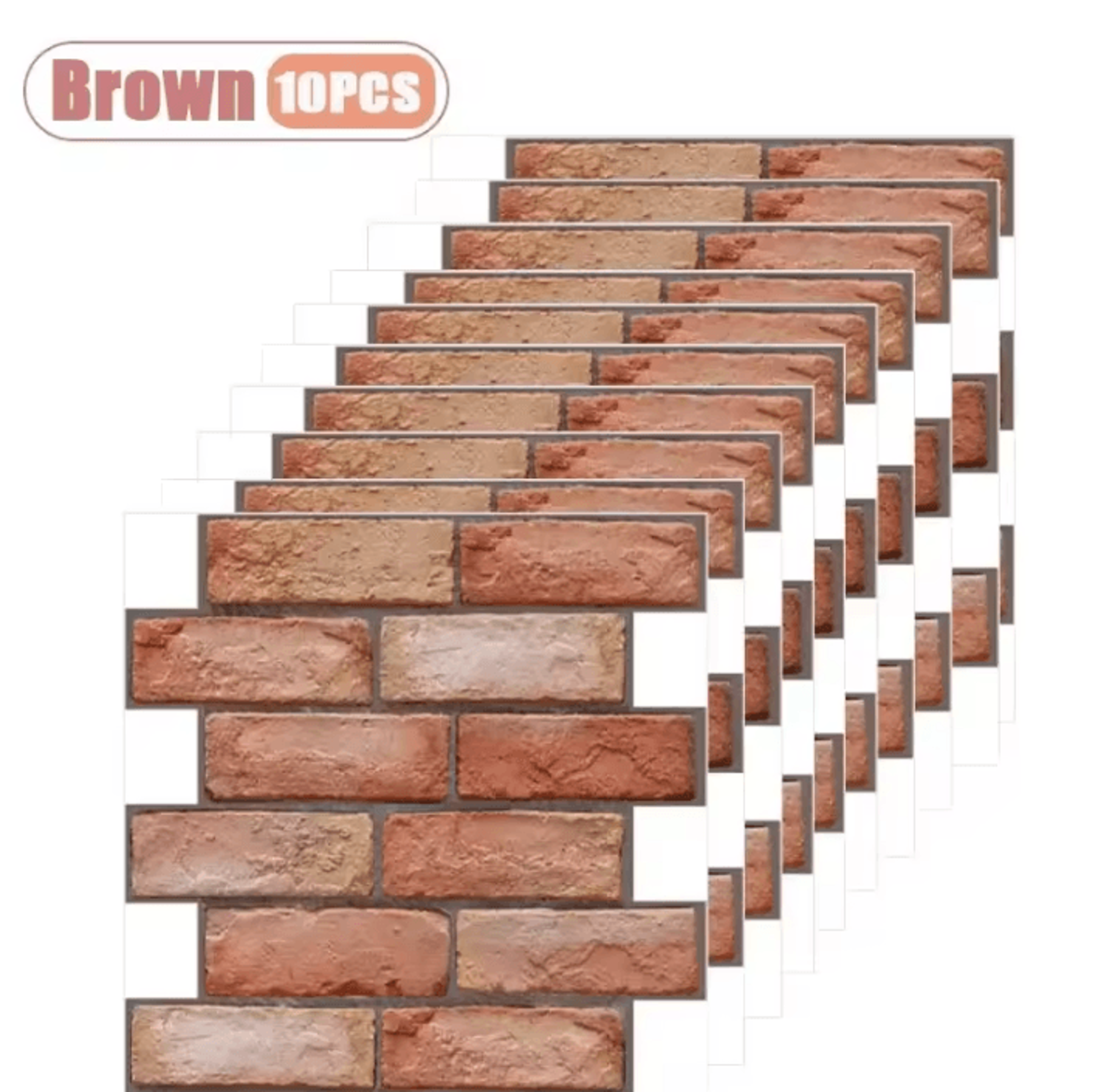 10 To 40 Piece 3D Foam Peel And Stick Wall Panels 7
