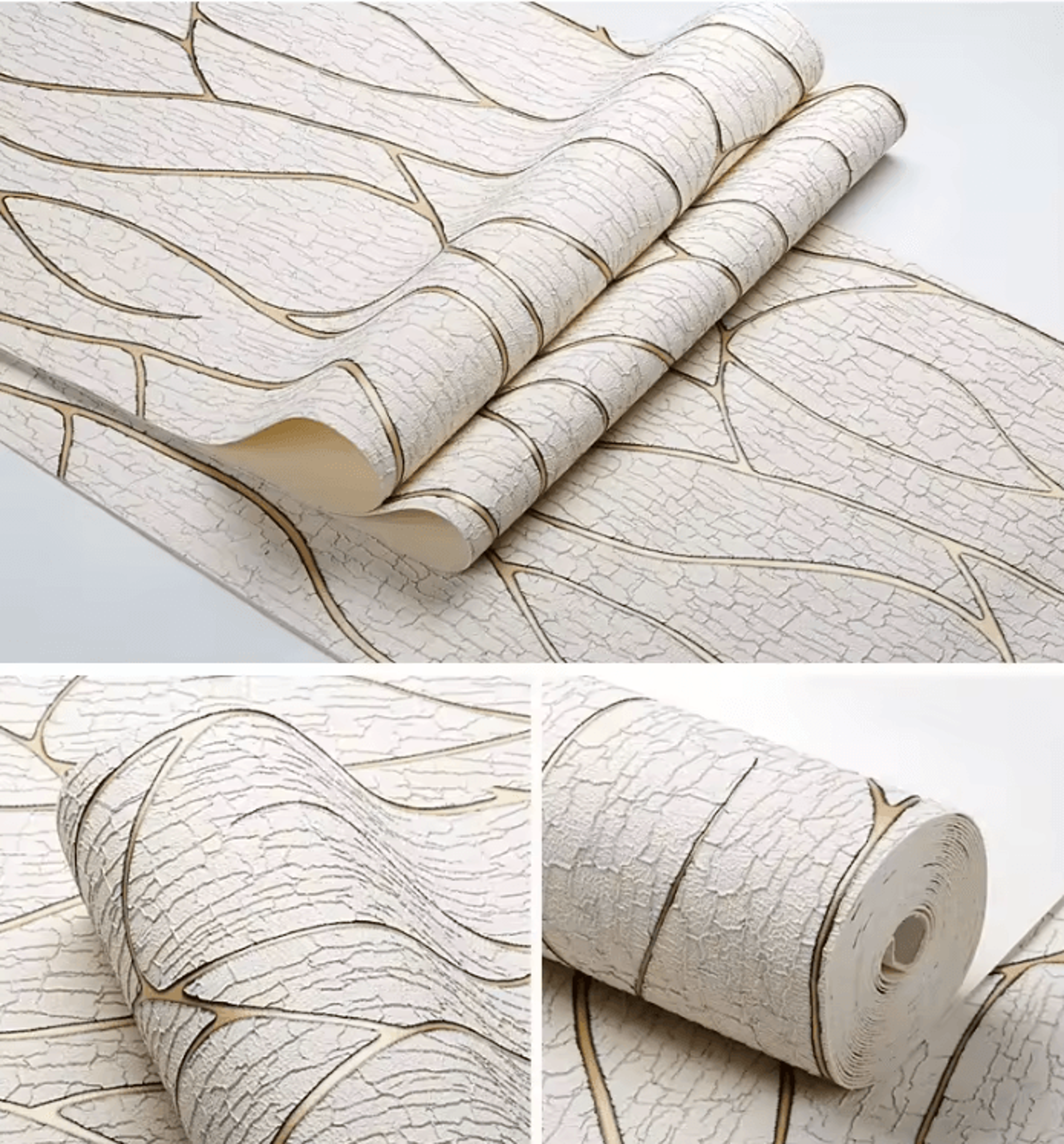 Modern 3D Non Woven Textured Wallpaper 3
