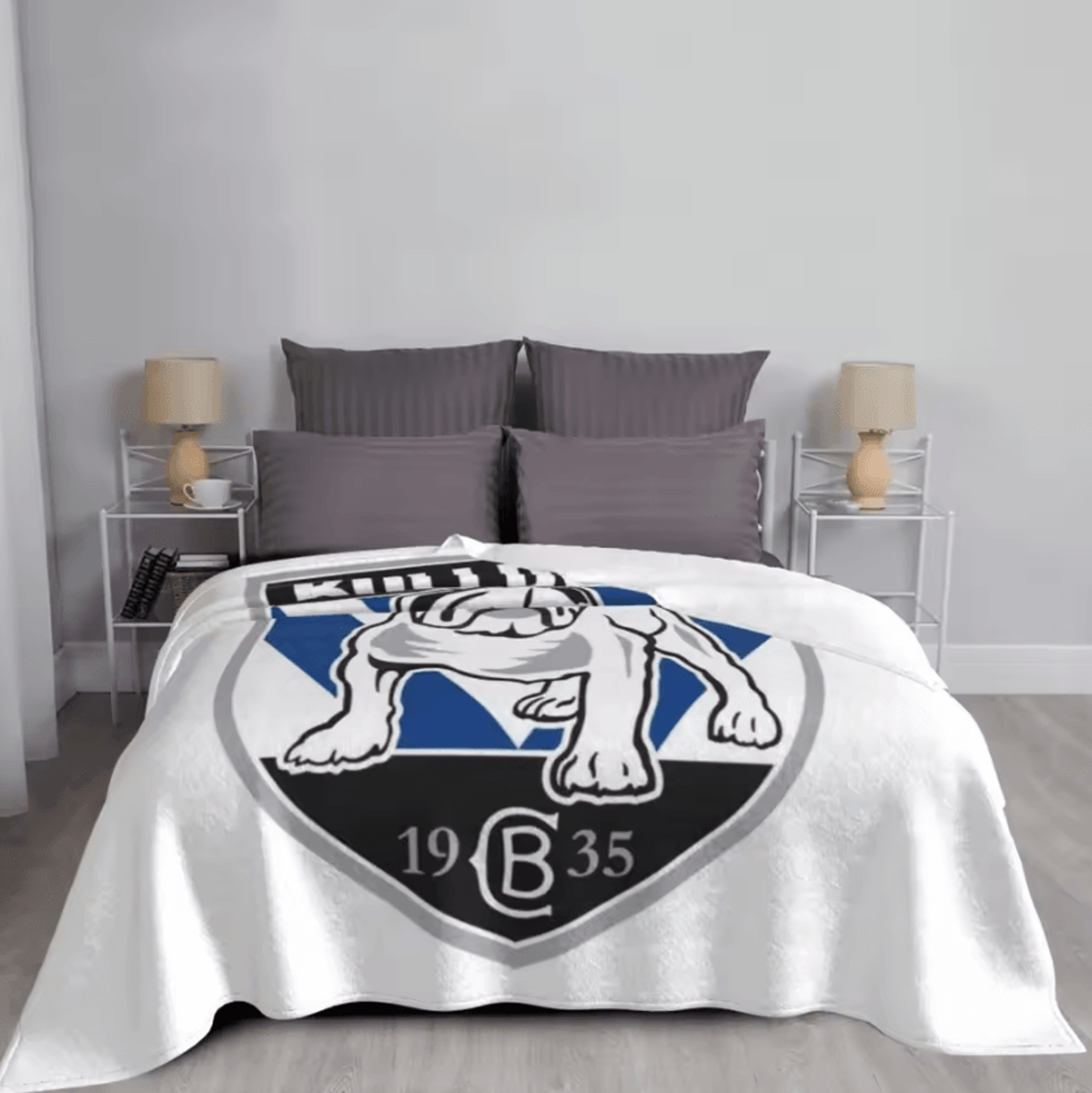 Canterbury Bankstown Bulldogs Fleece Throw Blanket 2