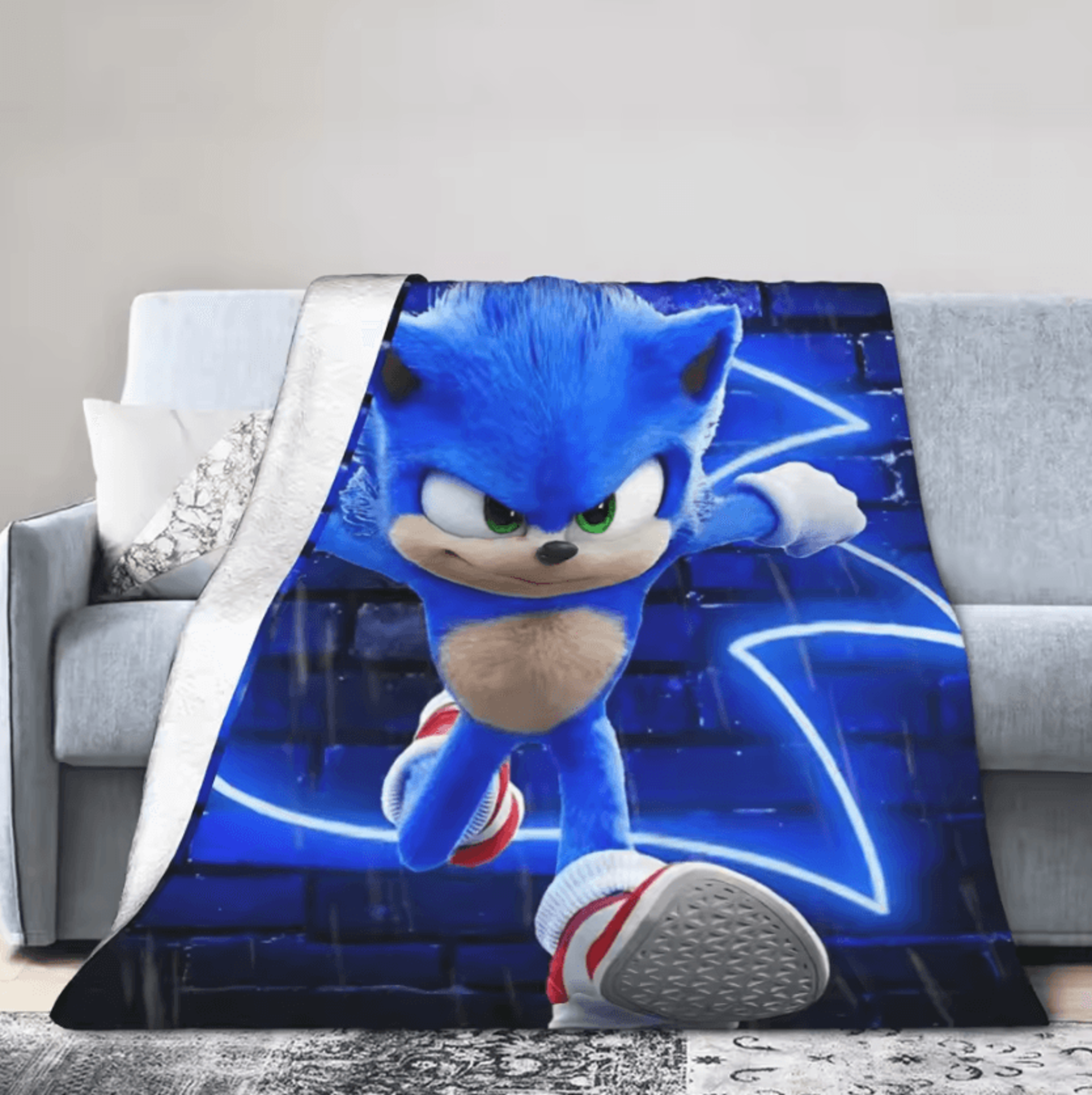Sonices Retro Gaming Flannel Throw Blanket 2