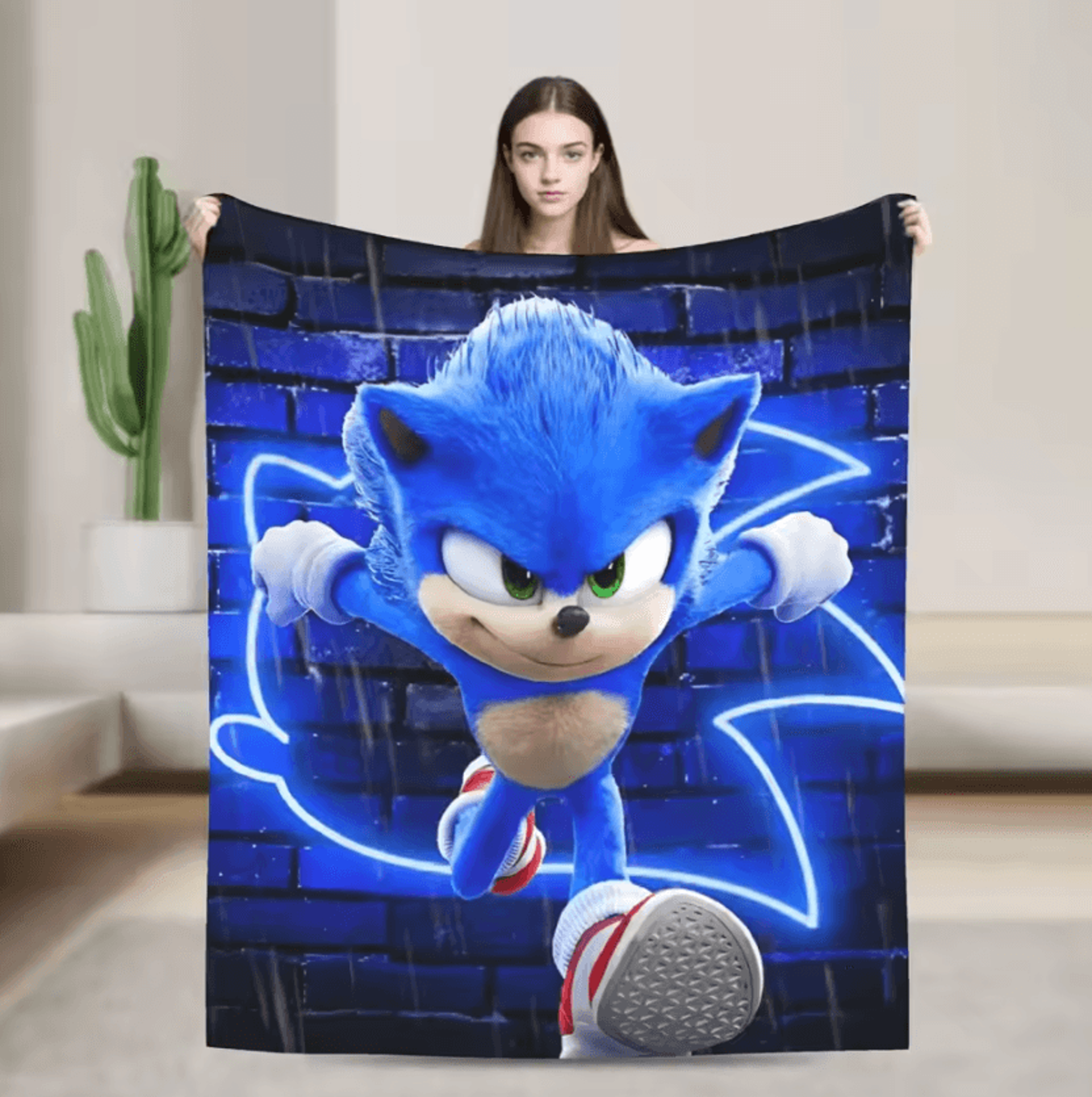 Sonices Retro Gaming Flannel Throw Blanket 5