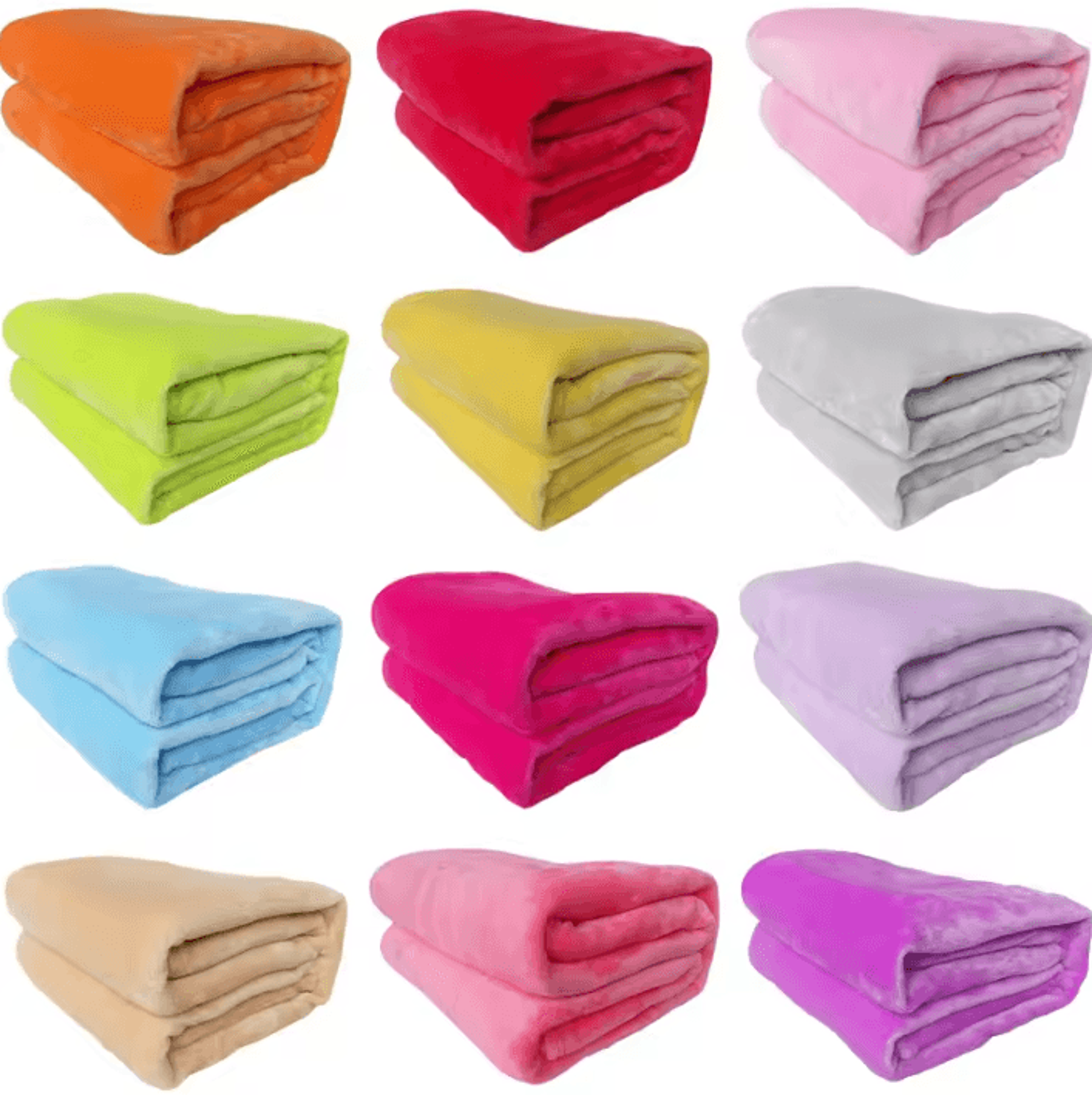 Solid Color Flannel Bed And Sofa Blanket 1