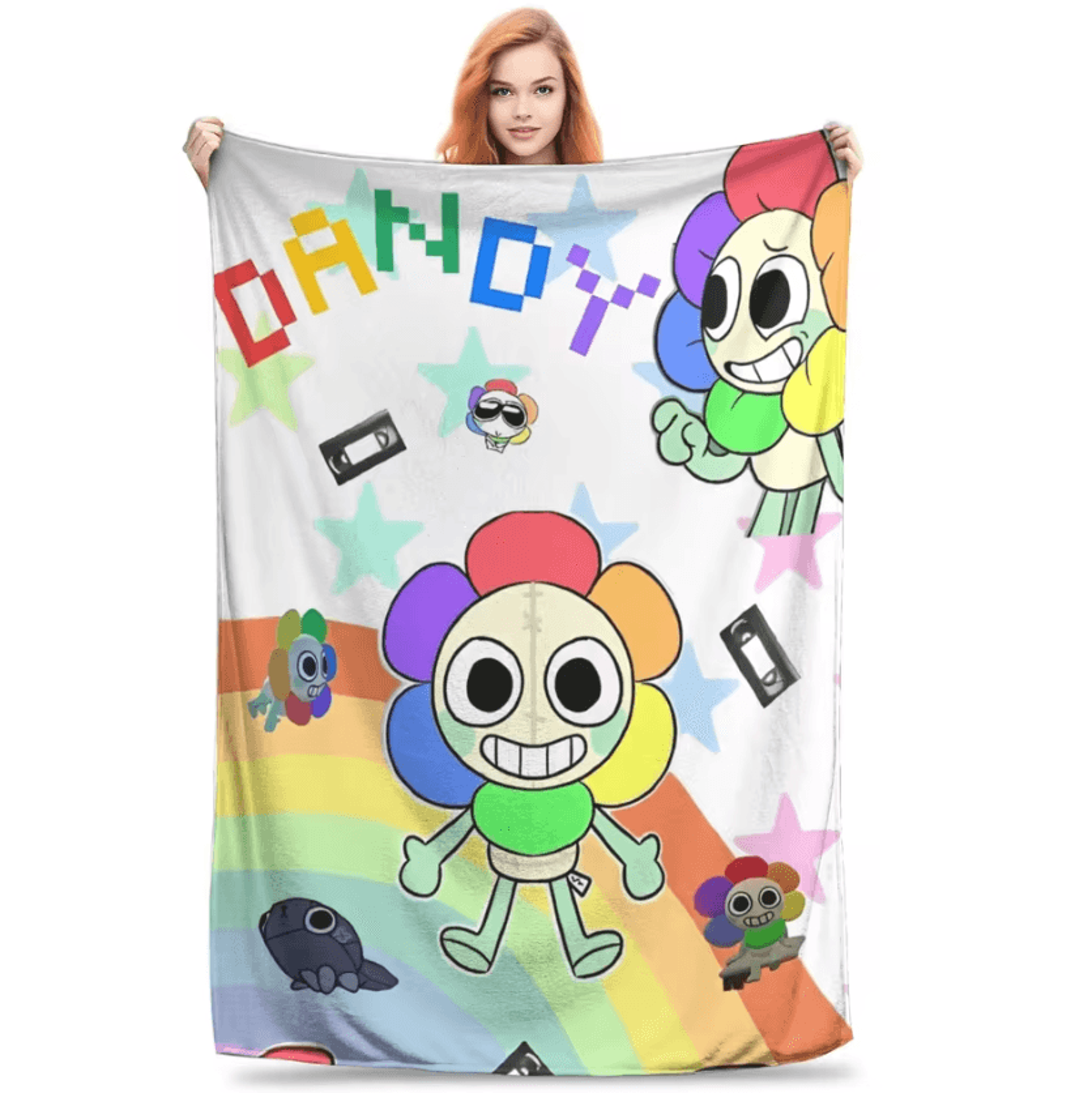Dandys World Cozy Flannel Throw Blanket 1