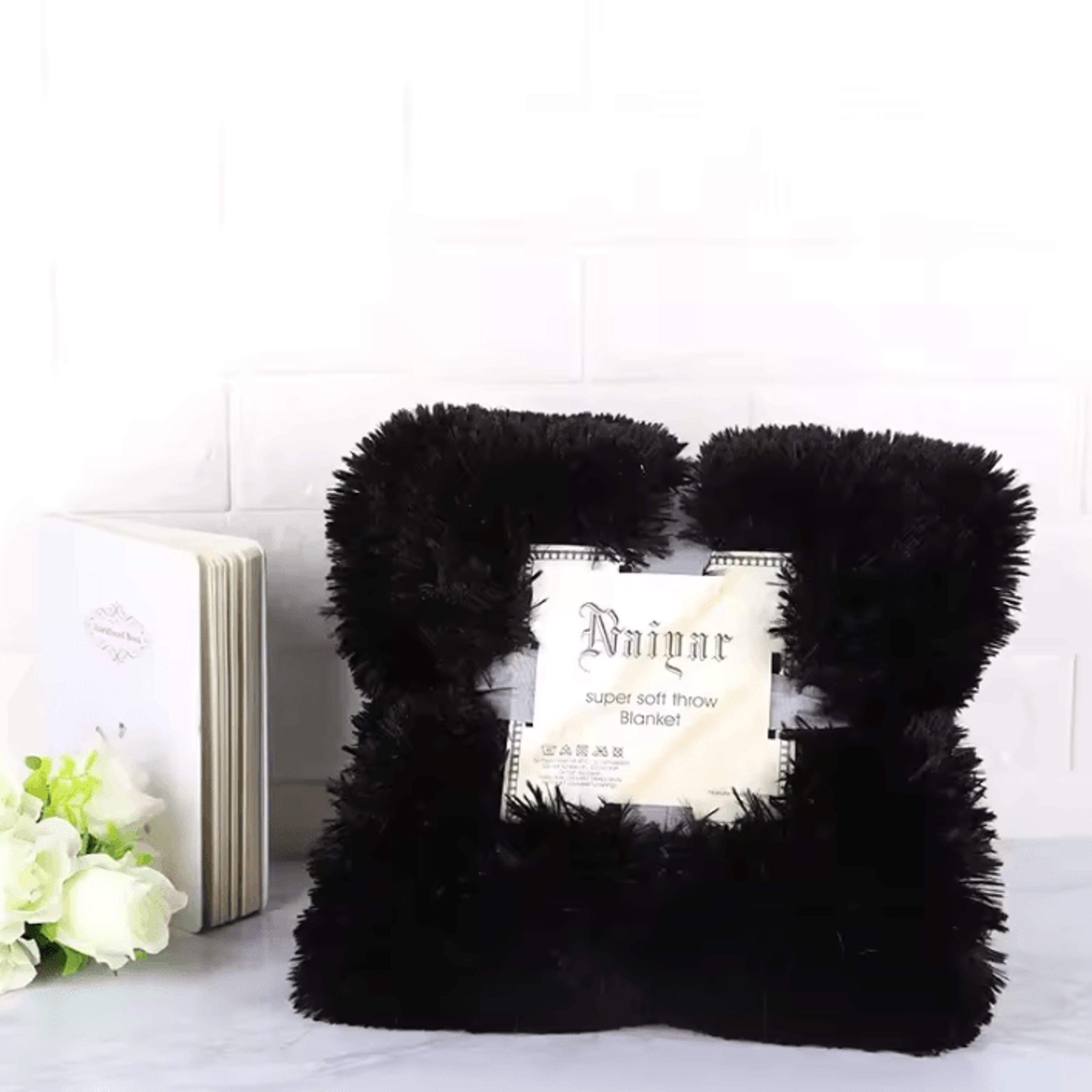 Super Soft Shaggy Faux Fur Throw Blanket 7