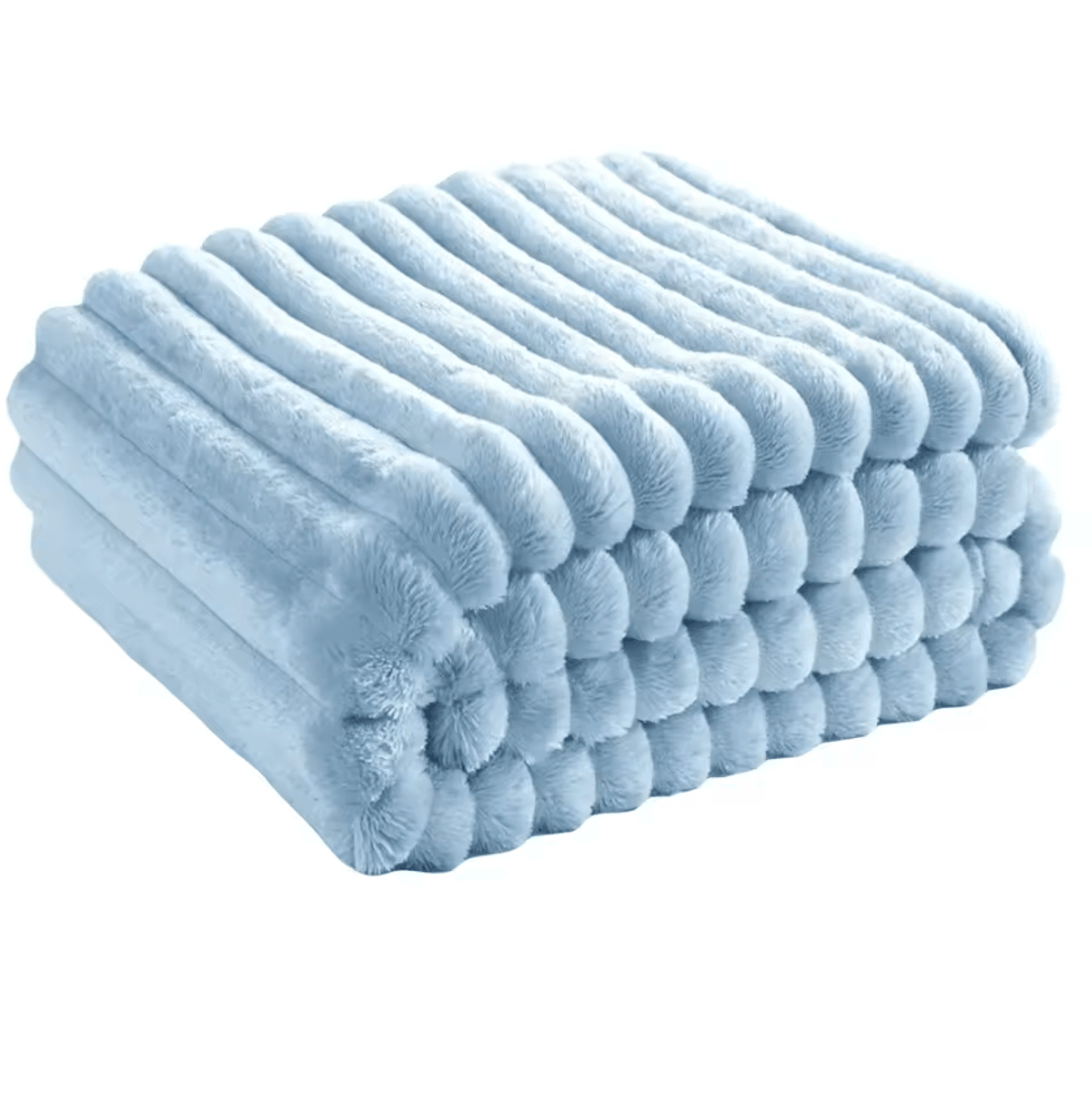 Soft Striped Fleece Throw Blanket 2