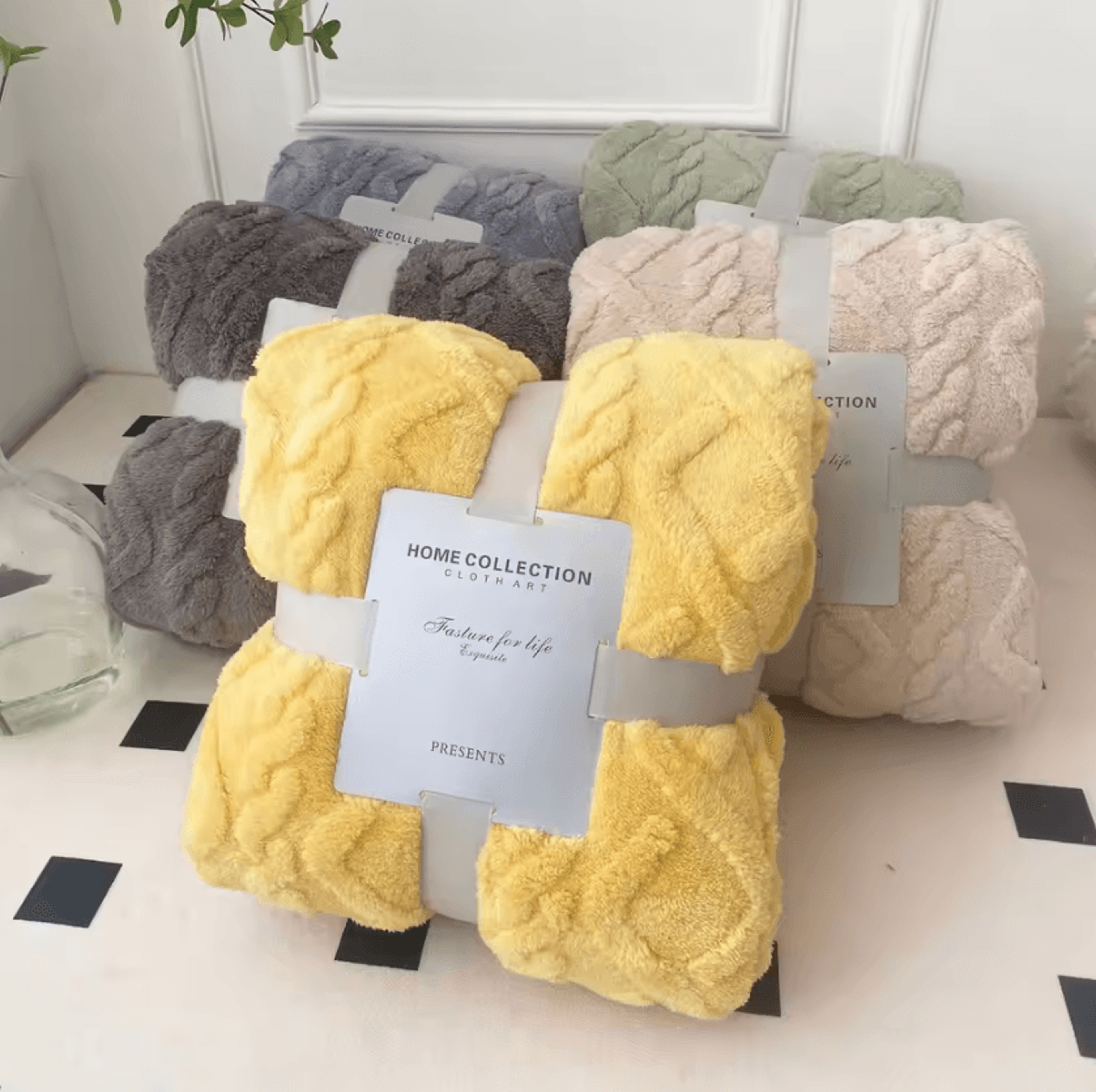 Thick Sherpa Fleece Winter Throw Blanket 1