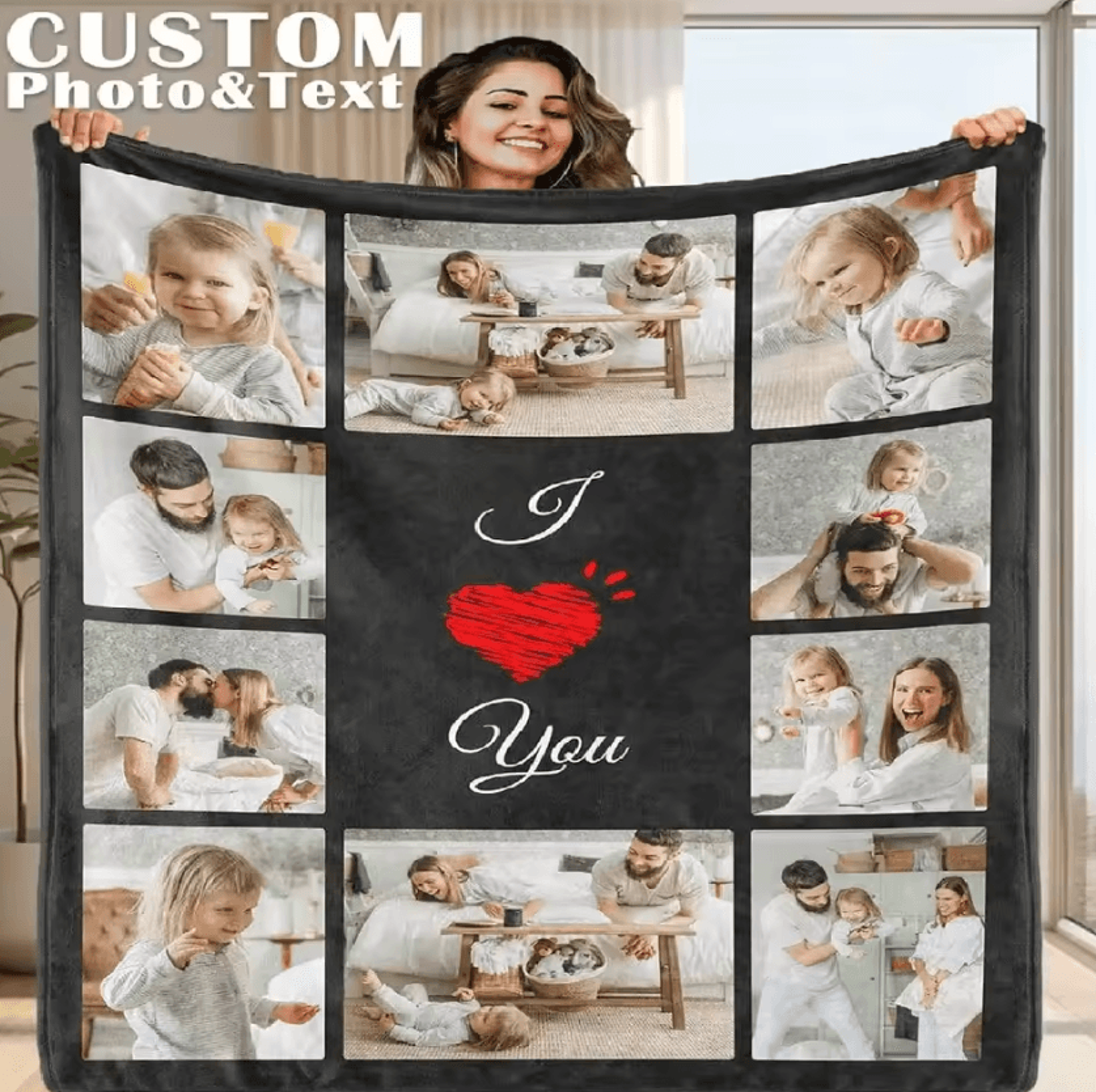 Personalized Photo Memory Blanket 5