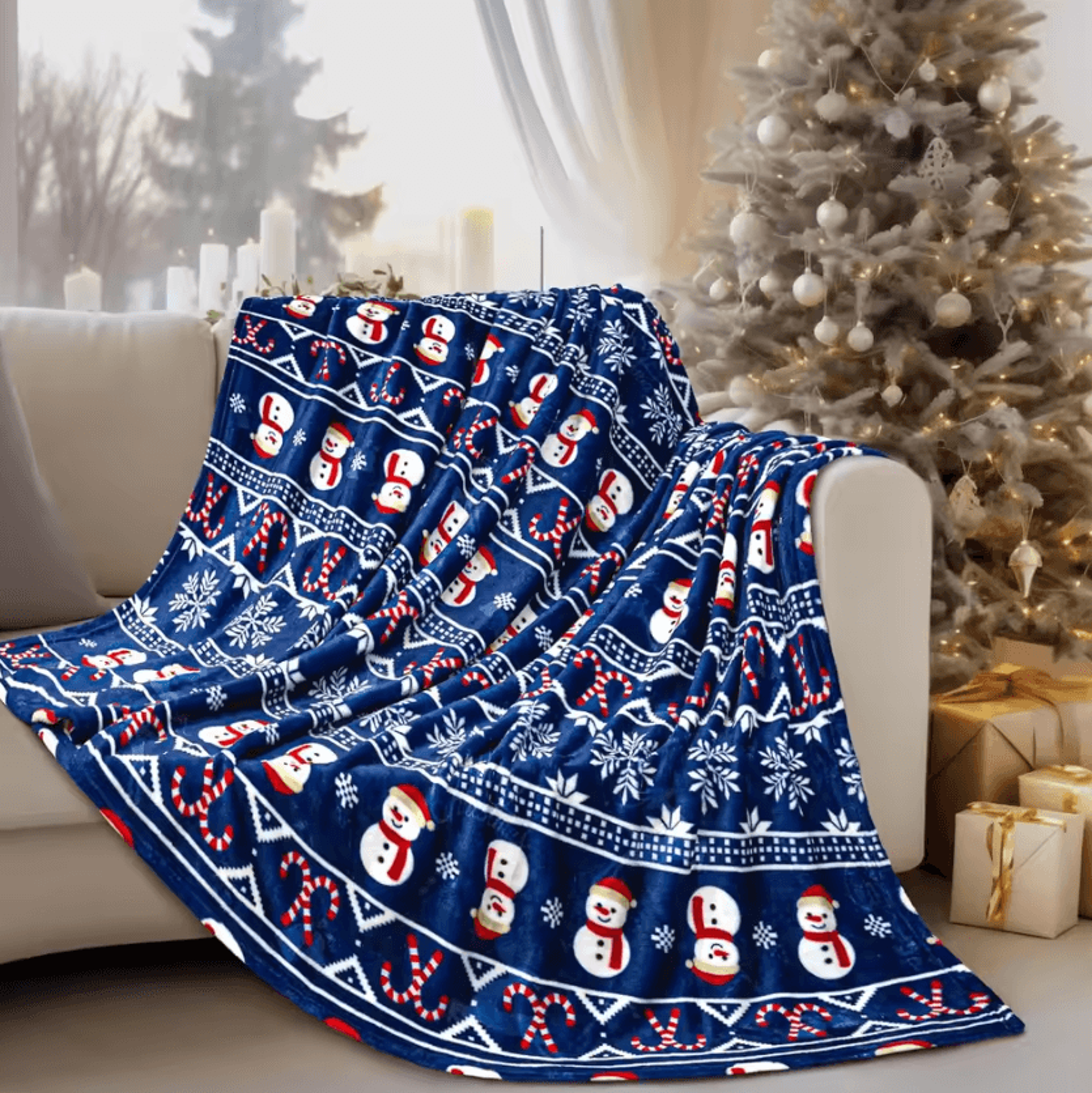 Black And Red Plaid Flannel Throw Blanket 3