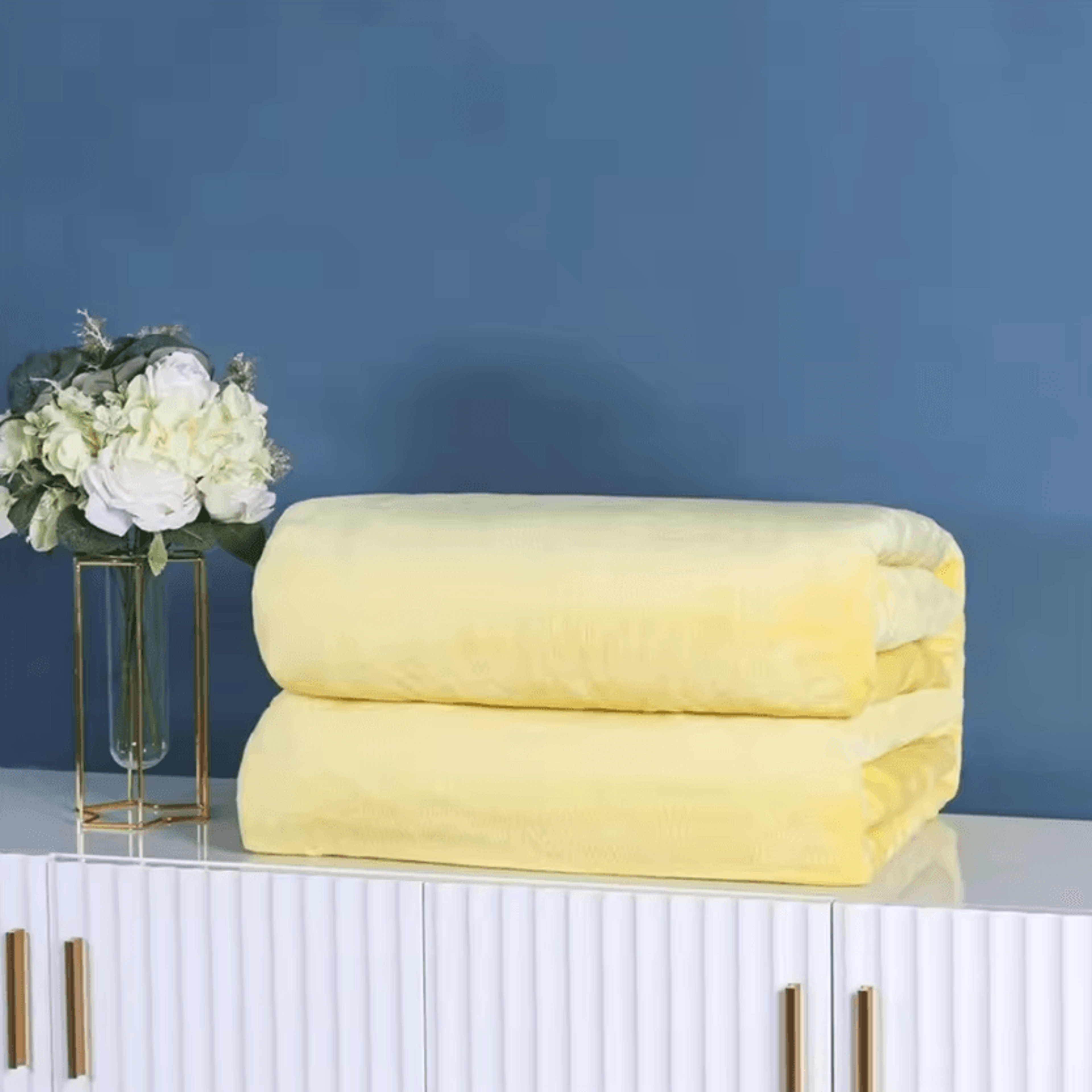 Solid Color Coral Fleece Office Nap Blanket 14