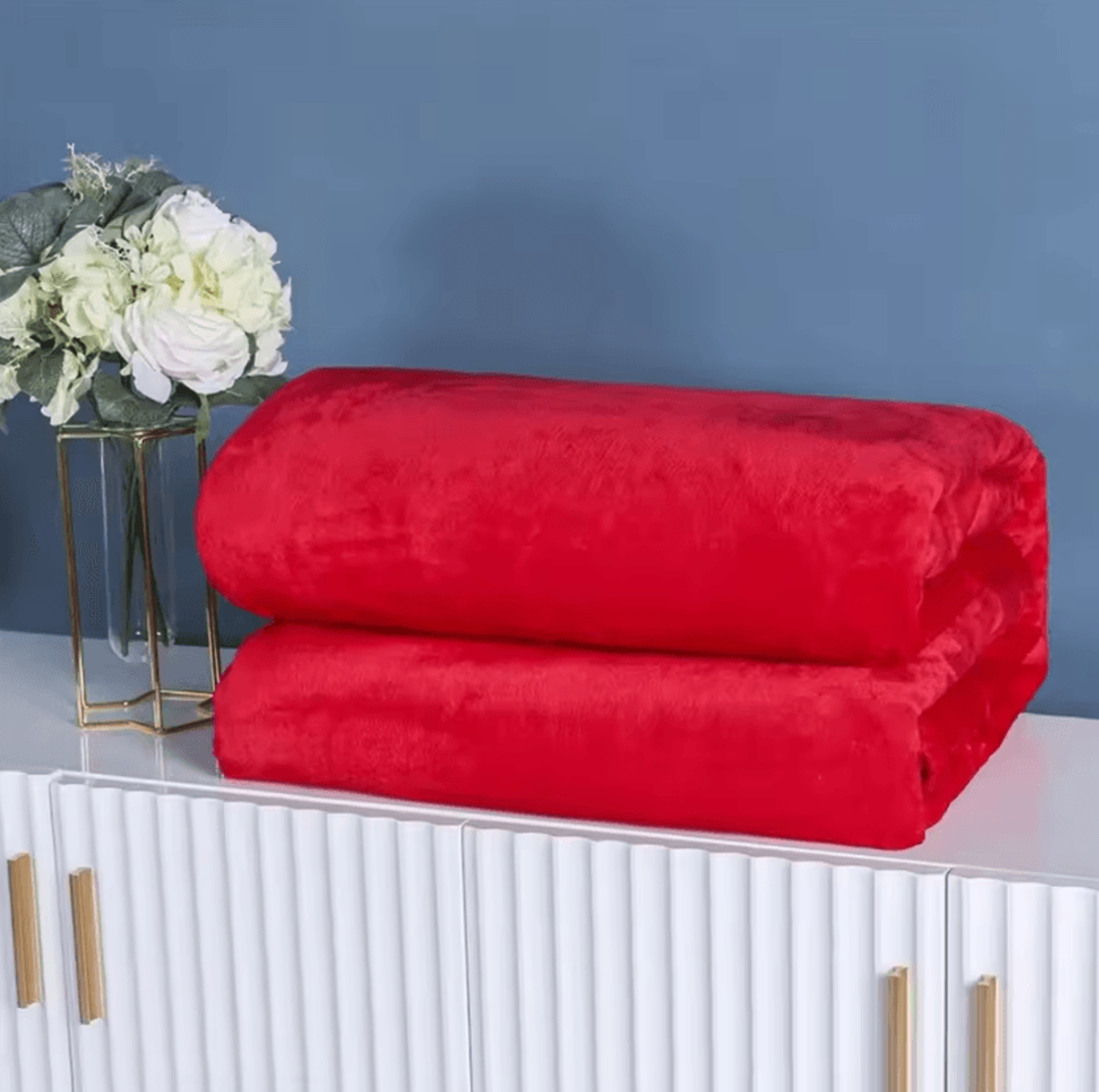 Solid Color Coral Fleece Office Nap Blanket 12