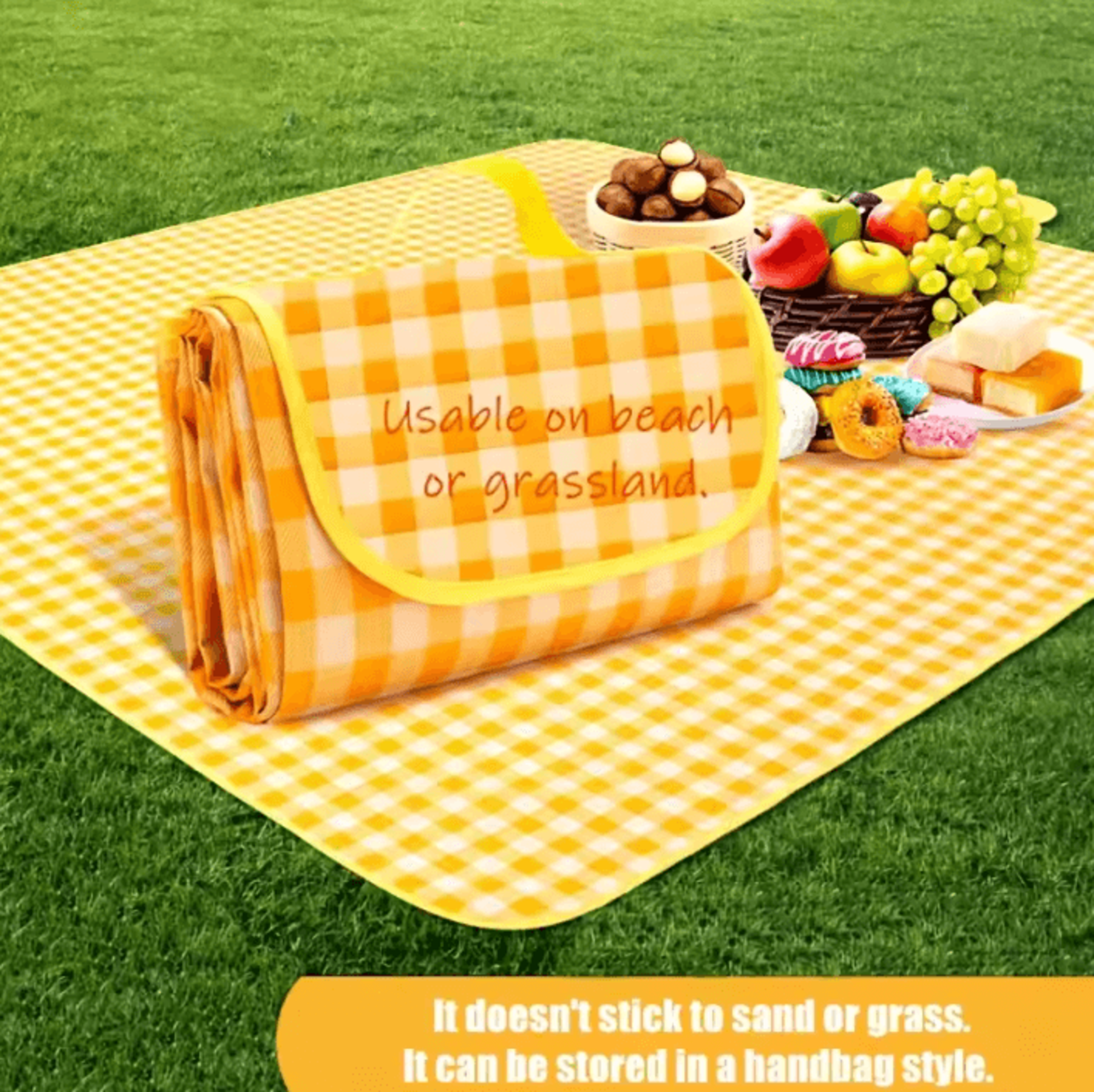 200x200cm Waterproof Portable Camping Picnic Mat 2