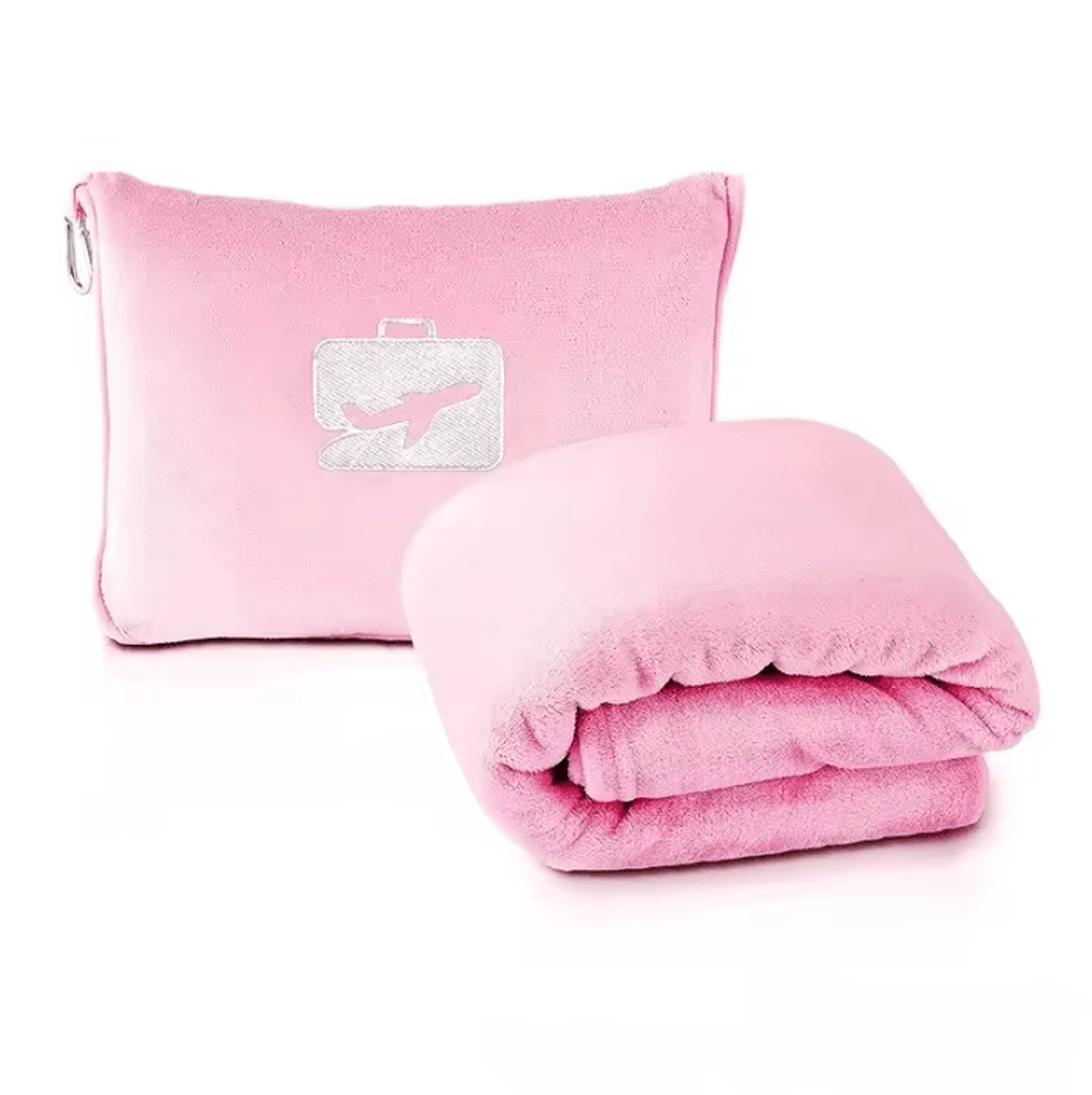 Portable Folding Flannel Airplane Travel Blanket 9
