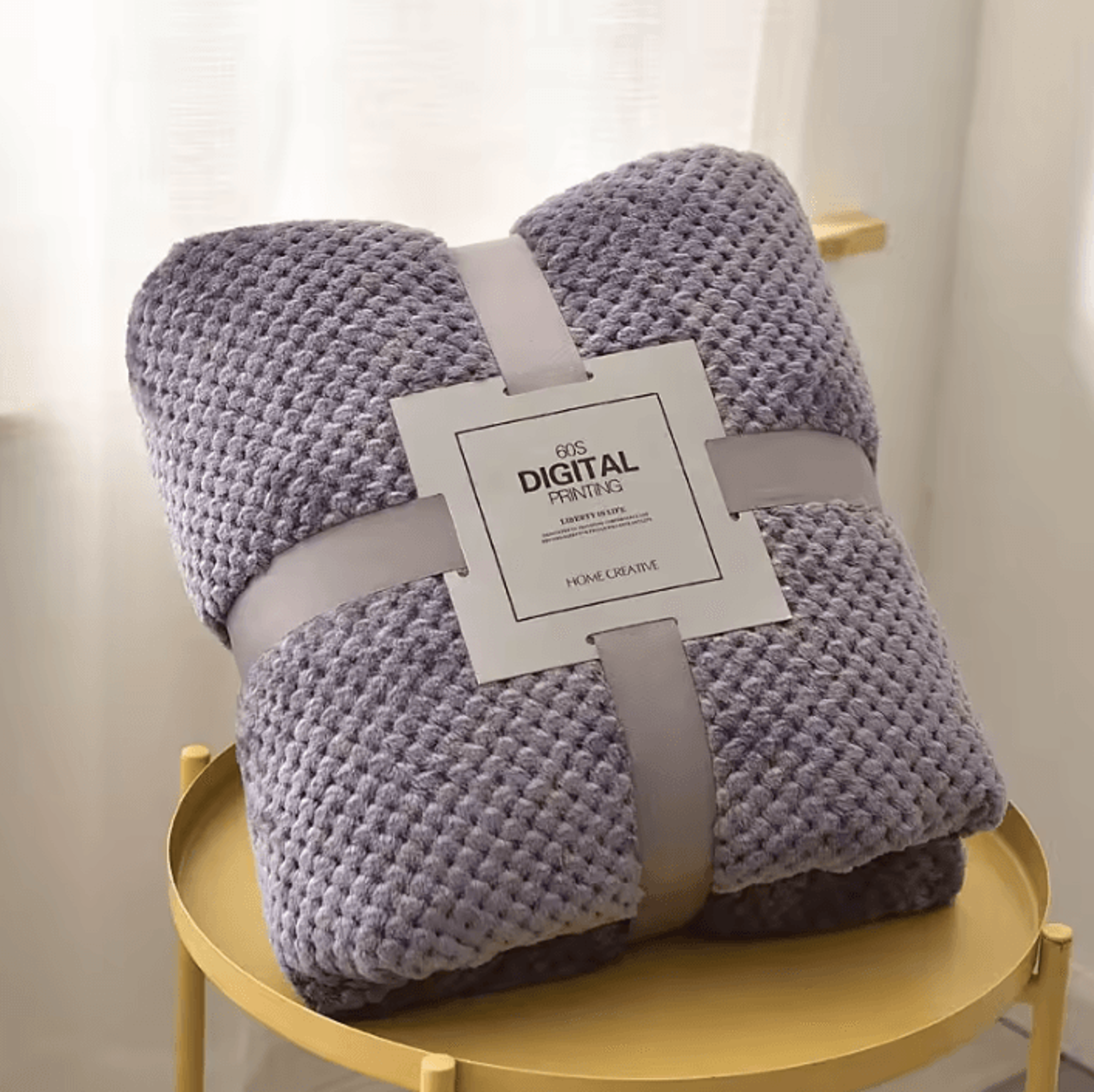 Solid Soft Warm Fleece Bed And Sofa Blanket 6