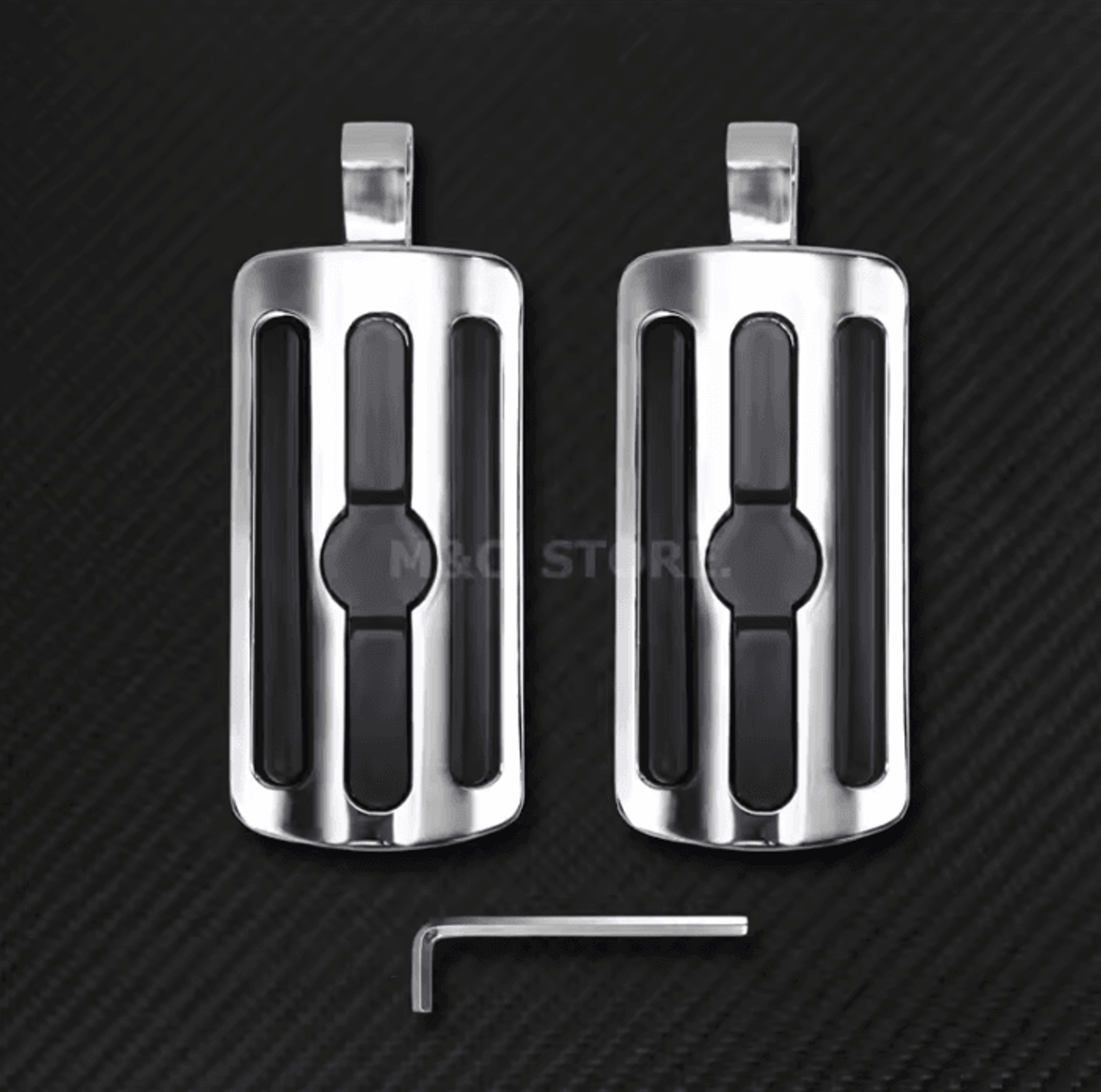 Comfort Grip Male Mount Footpegs For Harley Touring Dyna Sportster 4