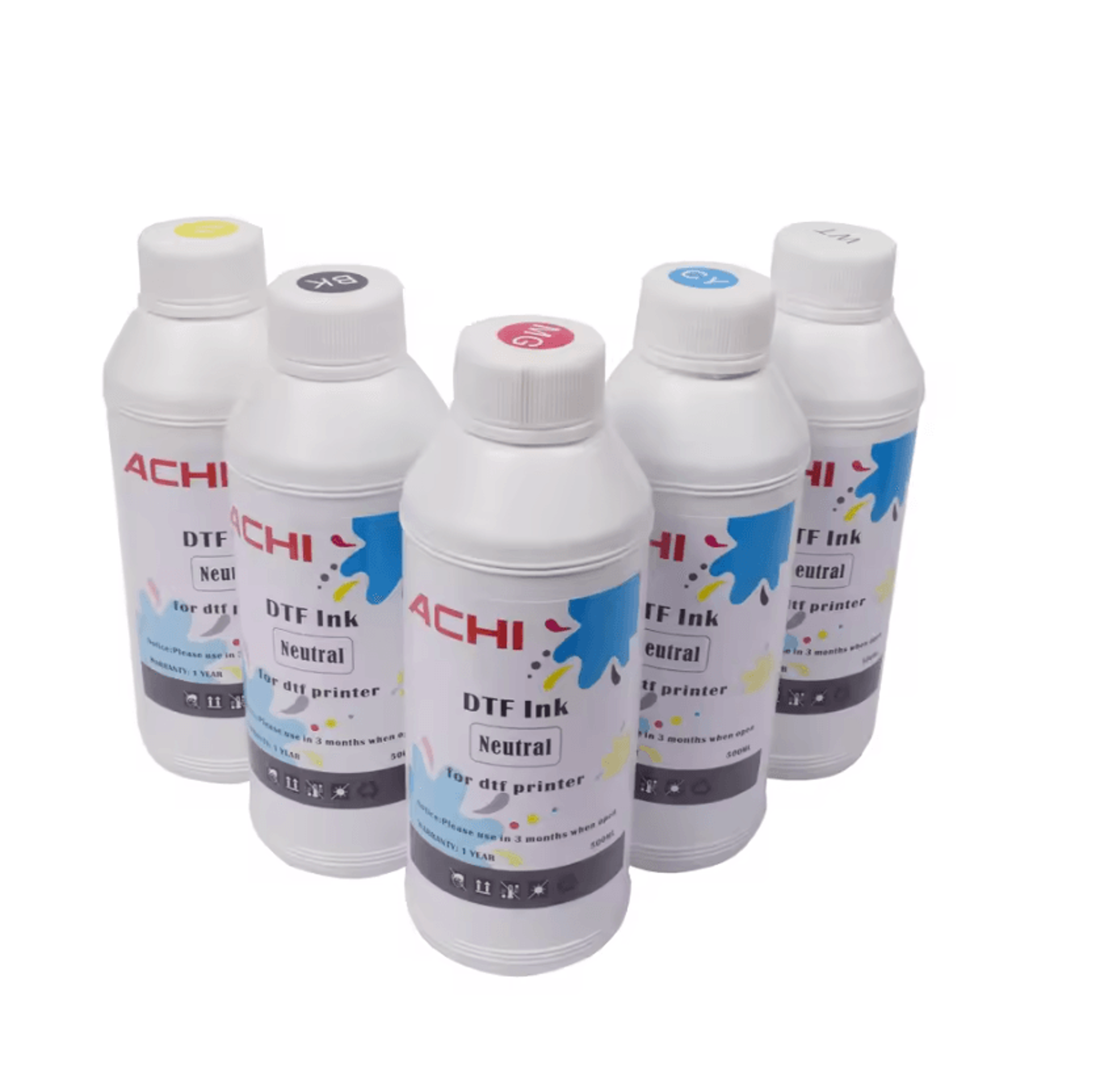 5x500ml DTF Transfer Printing Ink Set For A3 A4 Printers And Film Printing 0
