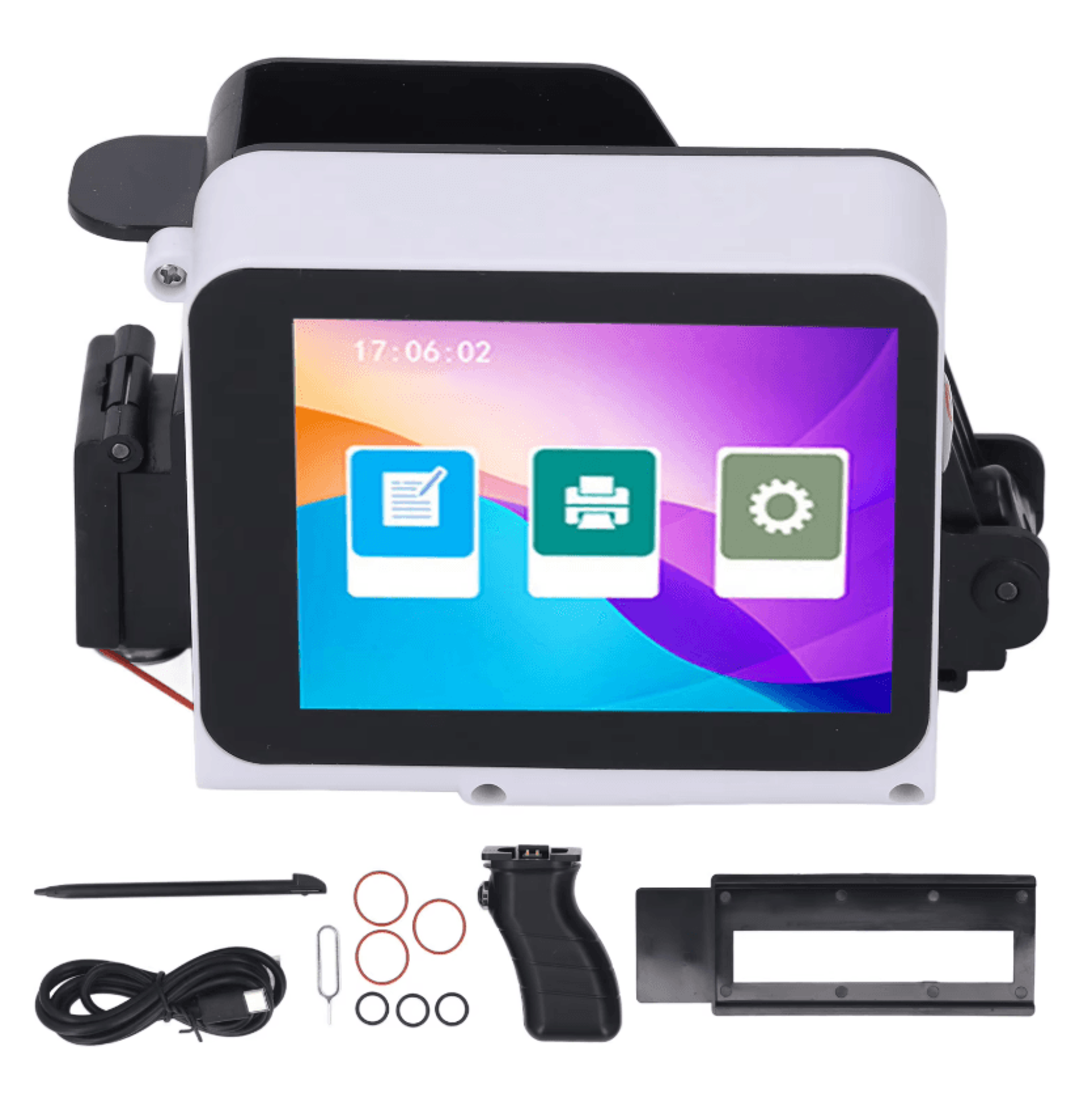127mm Handheld Inkjet Printer Portable Multilingual Barcode And Batch Date Coding Machine 1