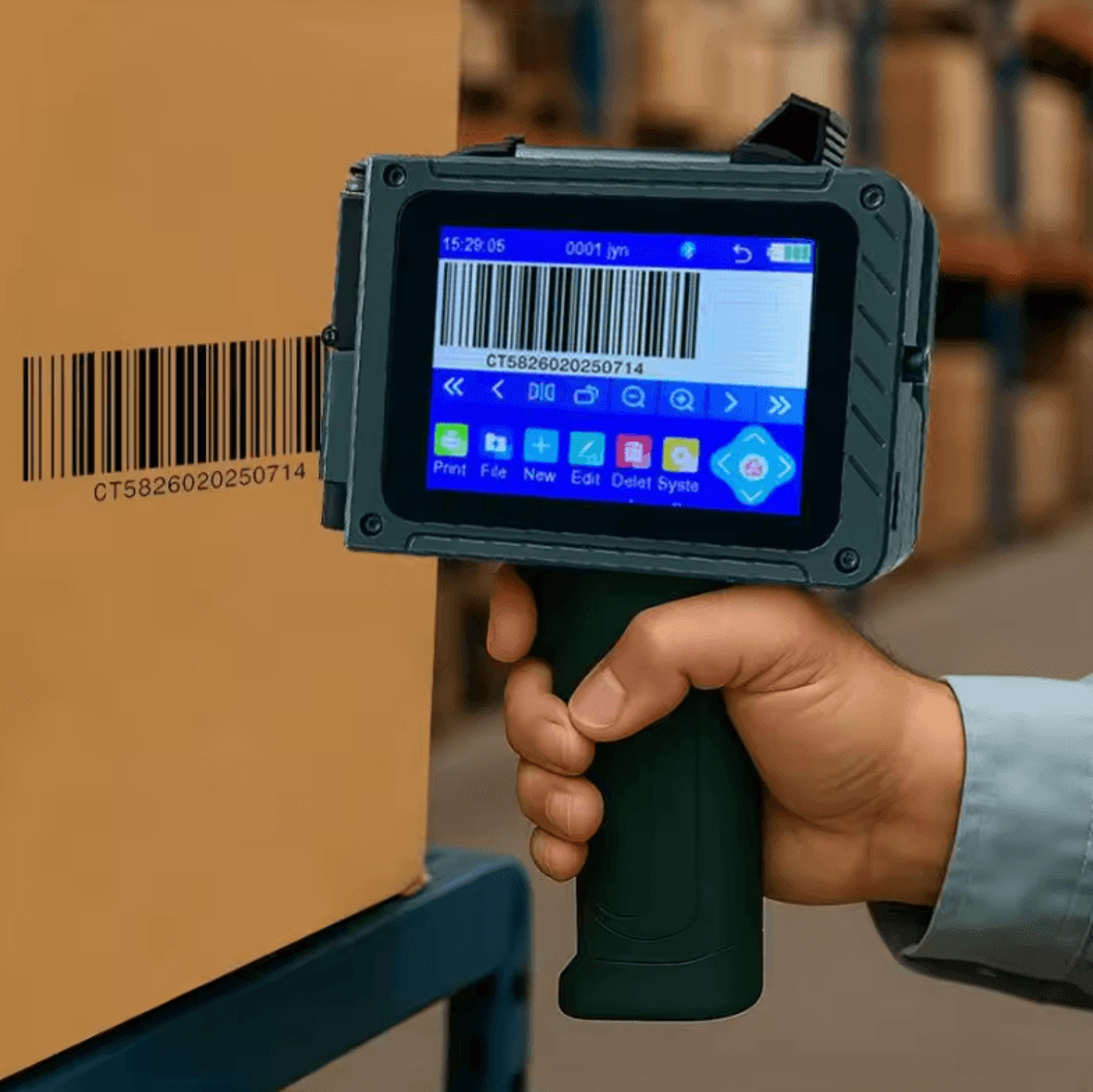 EURANNIT EC15 127mm Portable Handheld Inkjet Printer For QR Barcode Logo And Date Coding 3