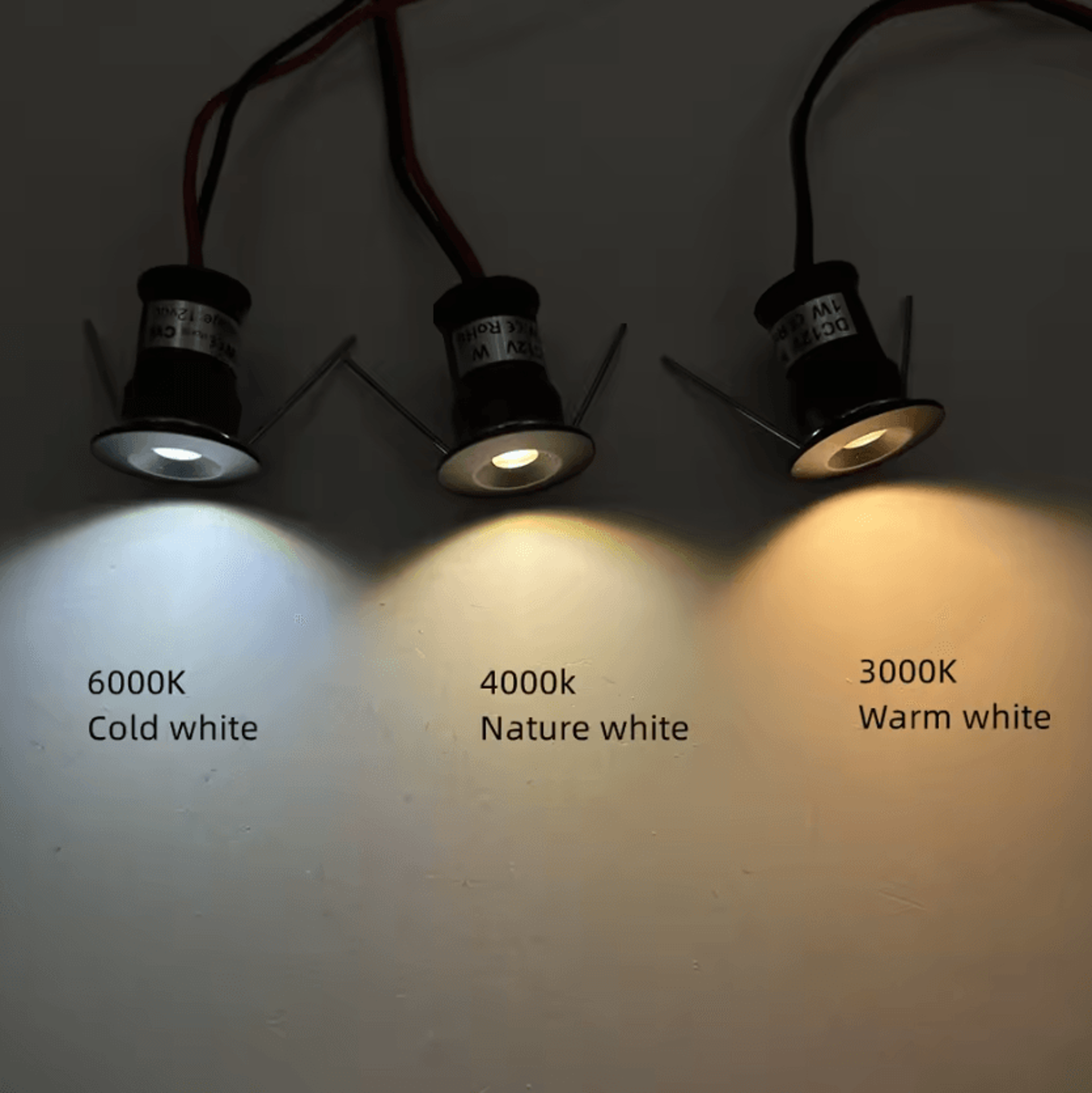 1W IP65 Waterproof Mini LED Downlight 12V Dimmable Spotlight Black White For Ceiling Cabinets And S 4