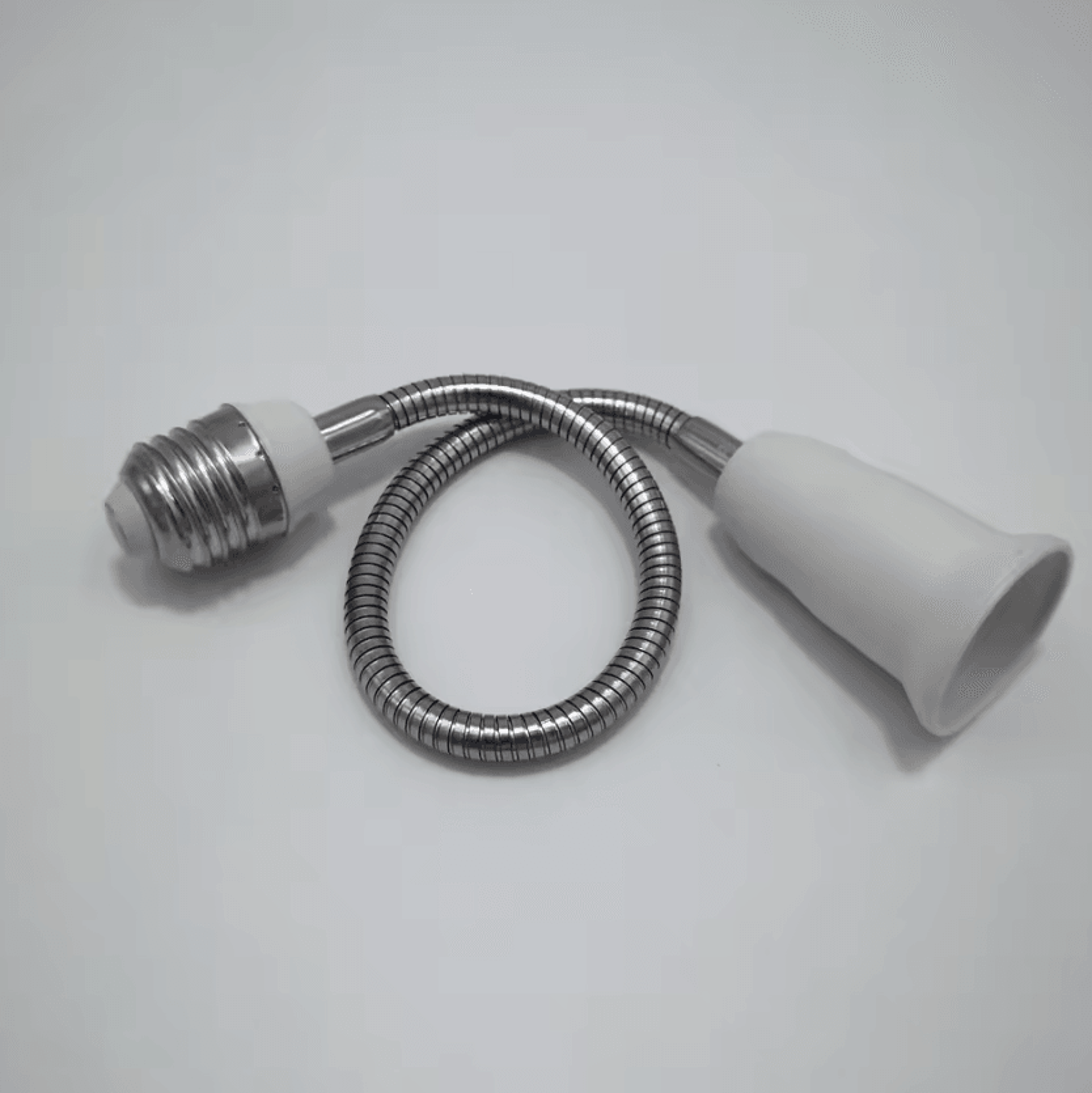 E27 Flexible Extension Adapter Black Adjustable LED Bulb Socket Holder For Home Lighting 2